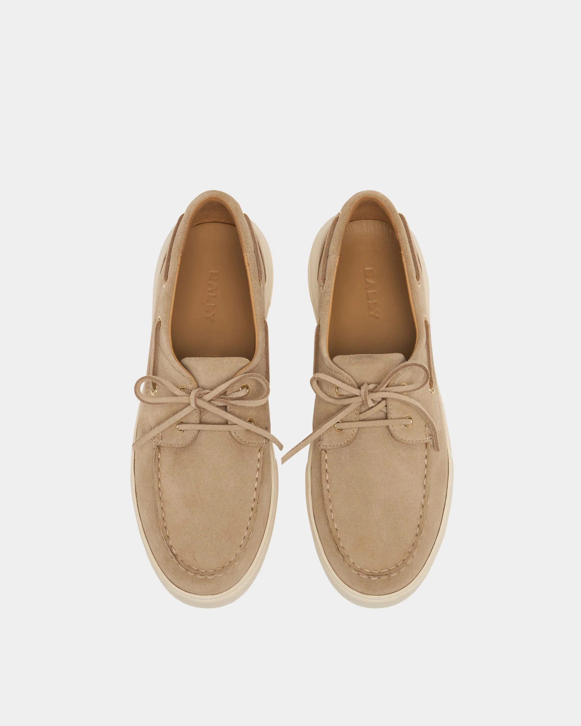 Bally Lift Sneaker in Light Beige Suede - Image 5