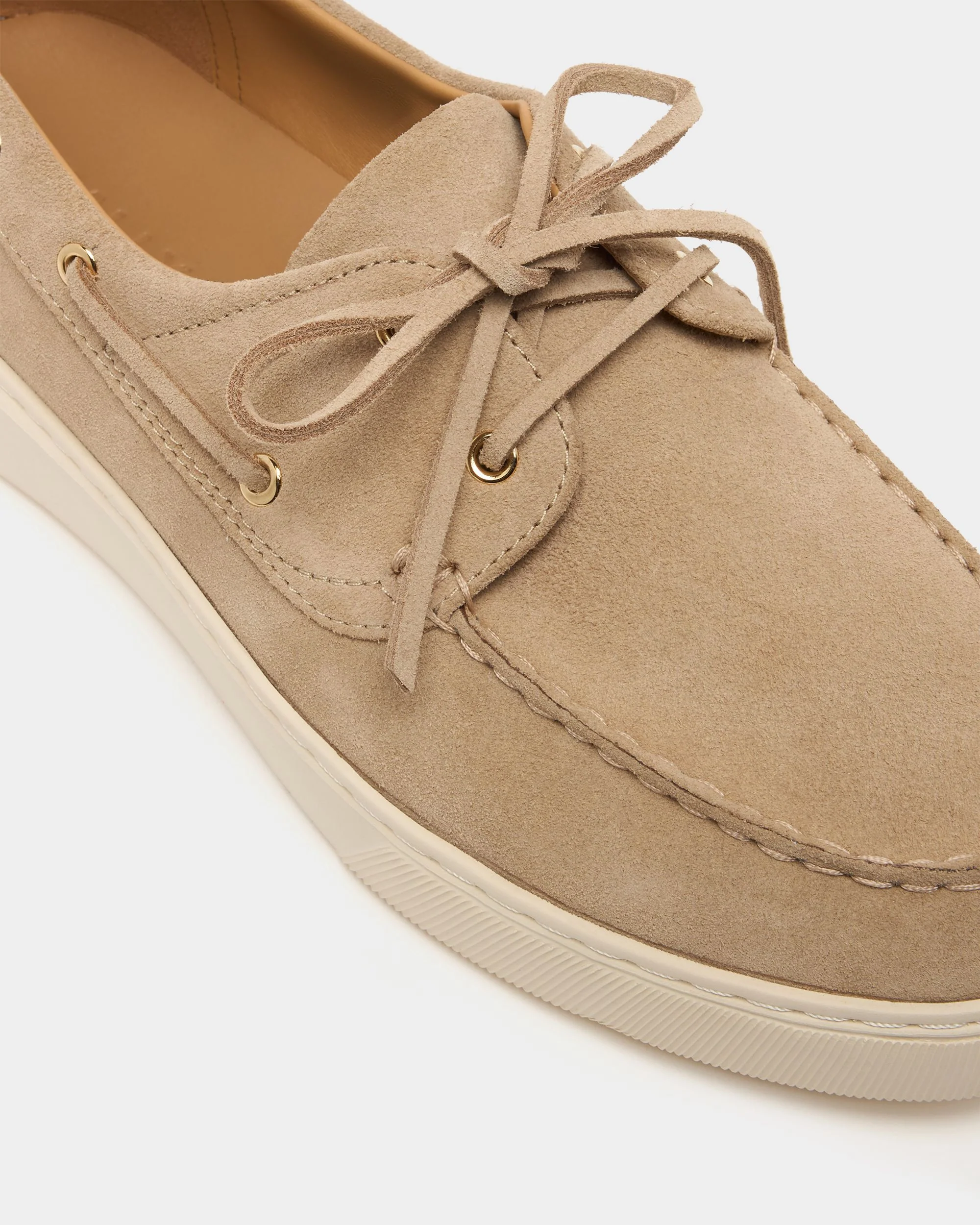 Bally Lift Sneaker in Light Beige Suede - Image 6