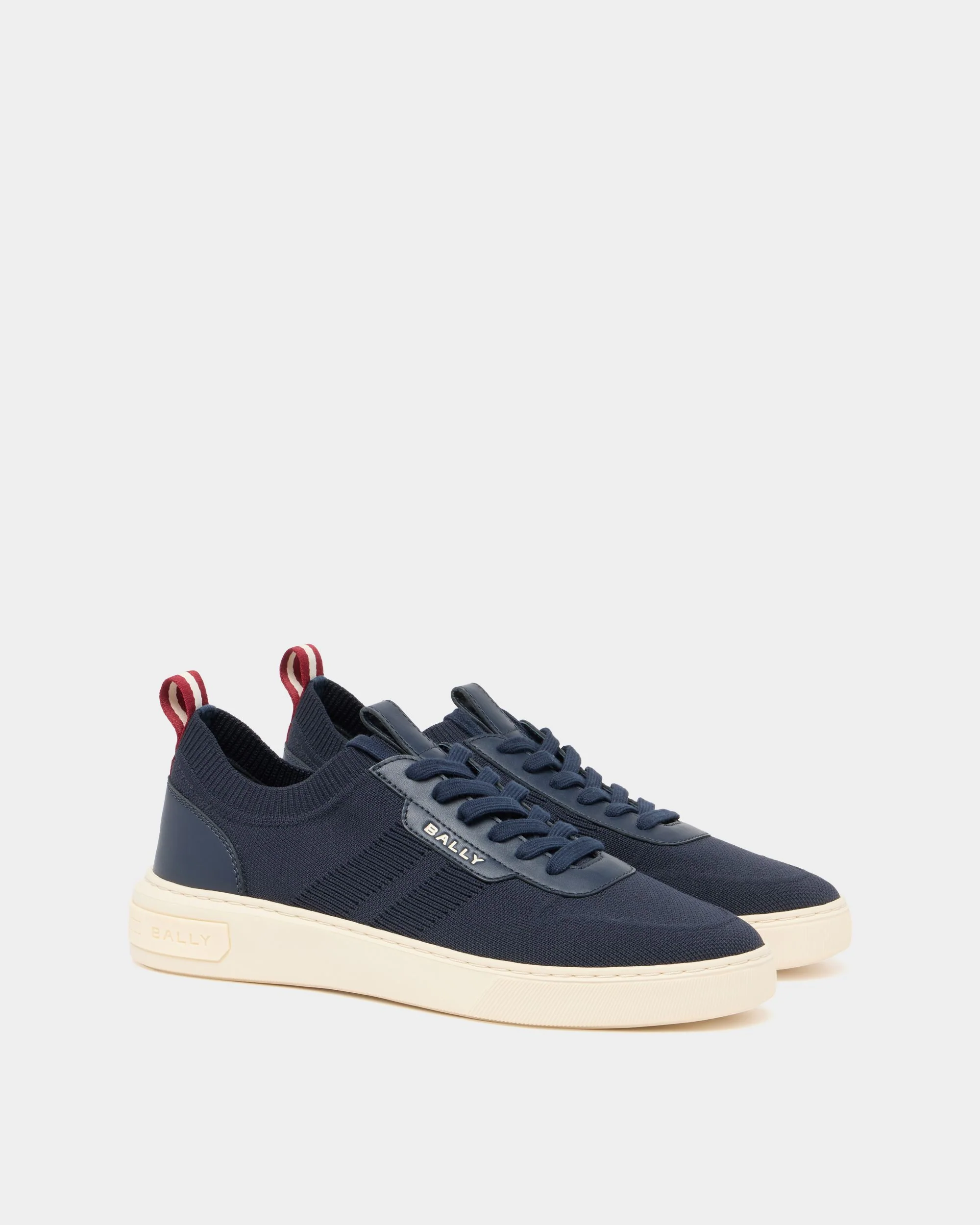 Bally Lift Sneaker in Navy Blue Fabric - Image 3