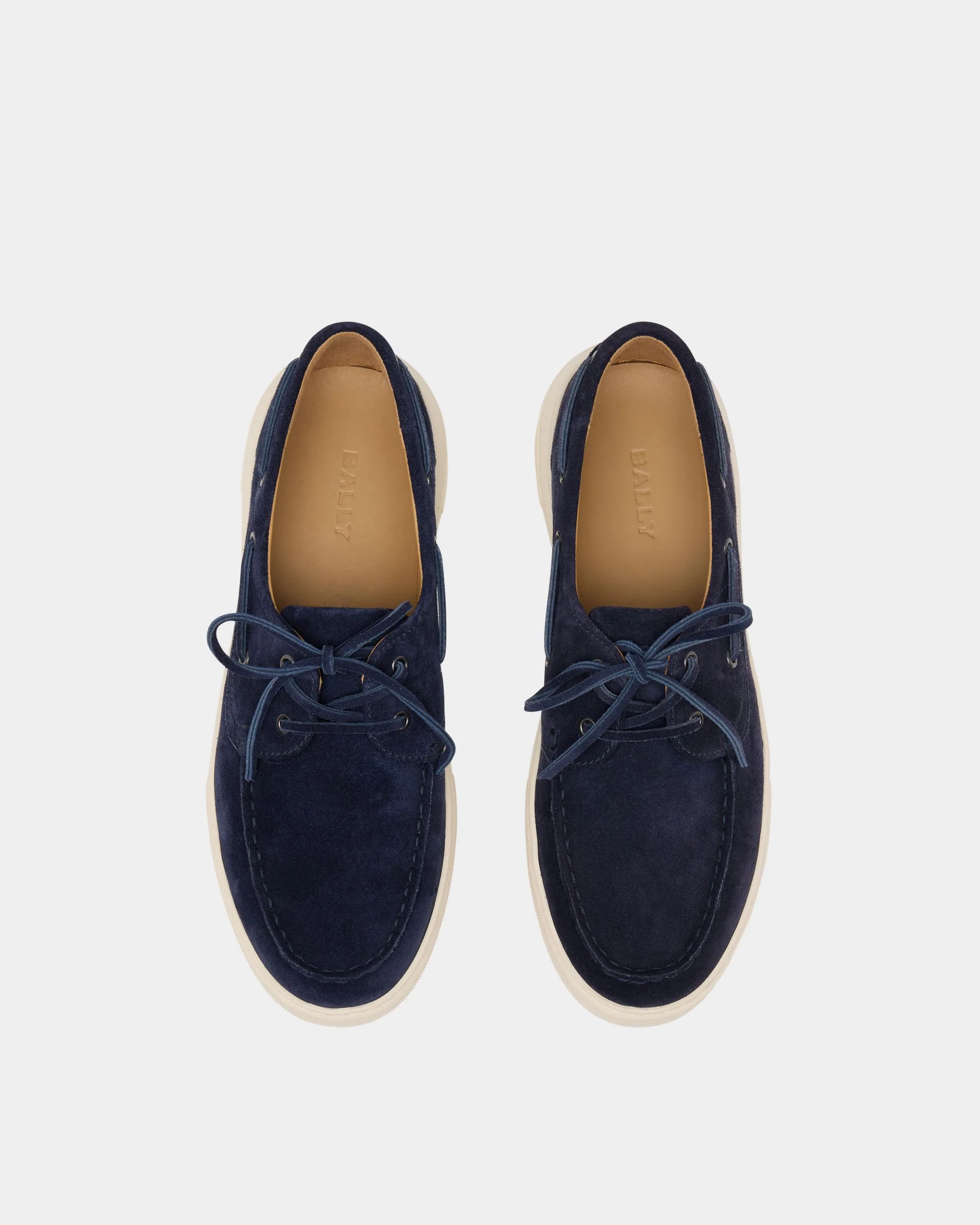 Bally Lift Sneaker in Navy Blue Suede - Image 5