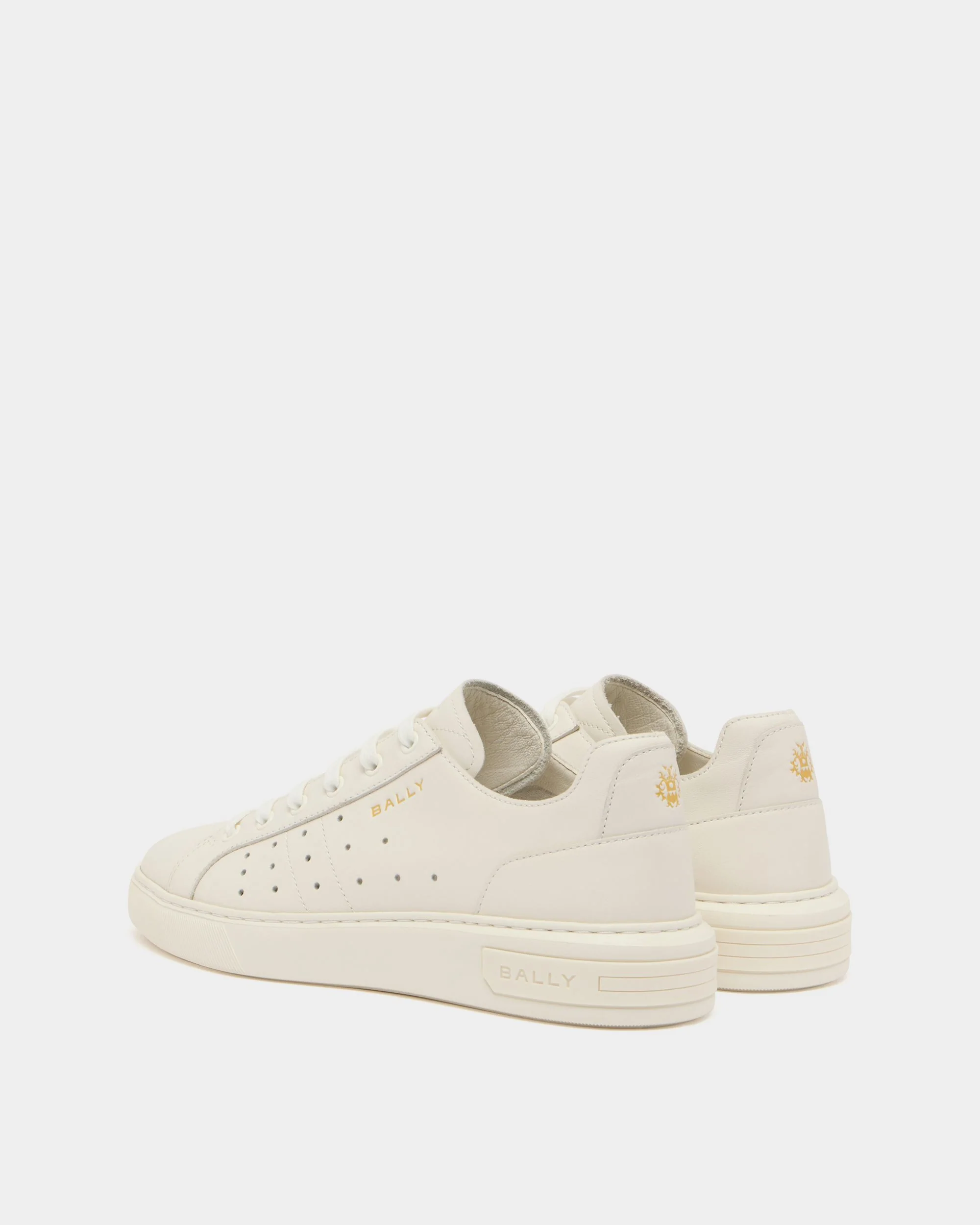 Bally Lift Sneaker in White Leather - Image 4
