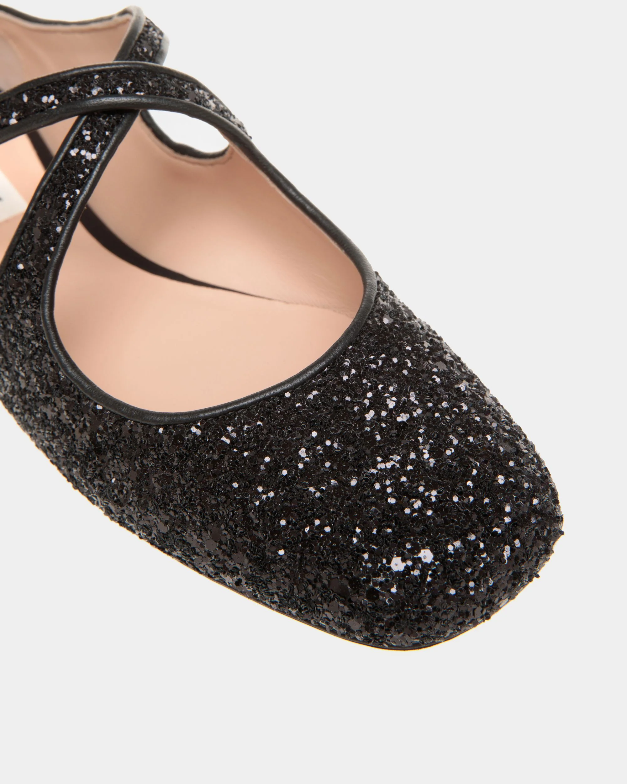 Ballyrina Flat In Black Glitter - Image 5