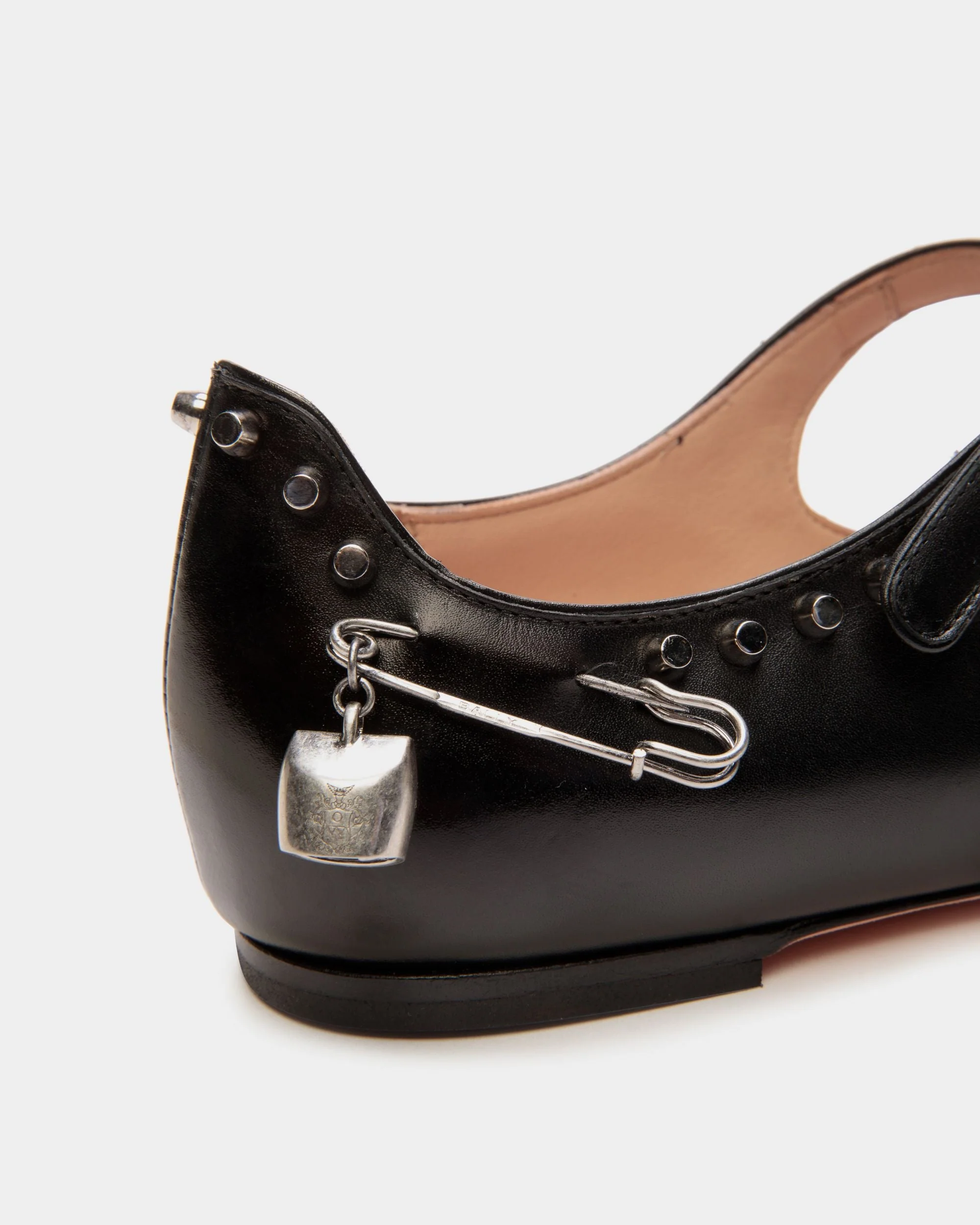 Ballyrina Flat in Black Leather - Image 6