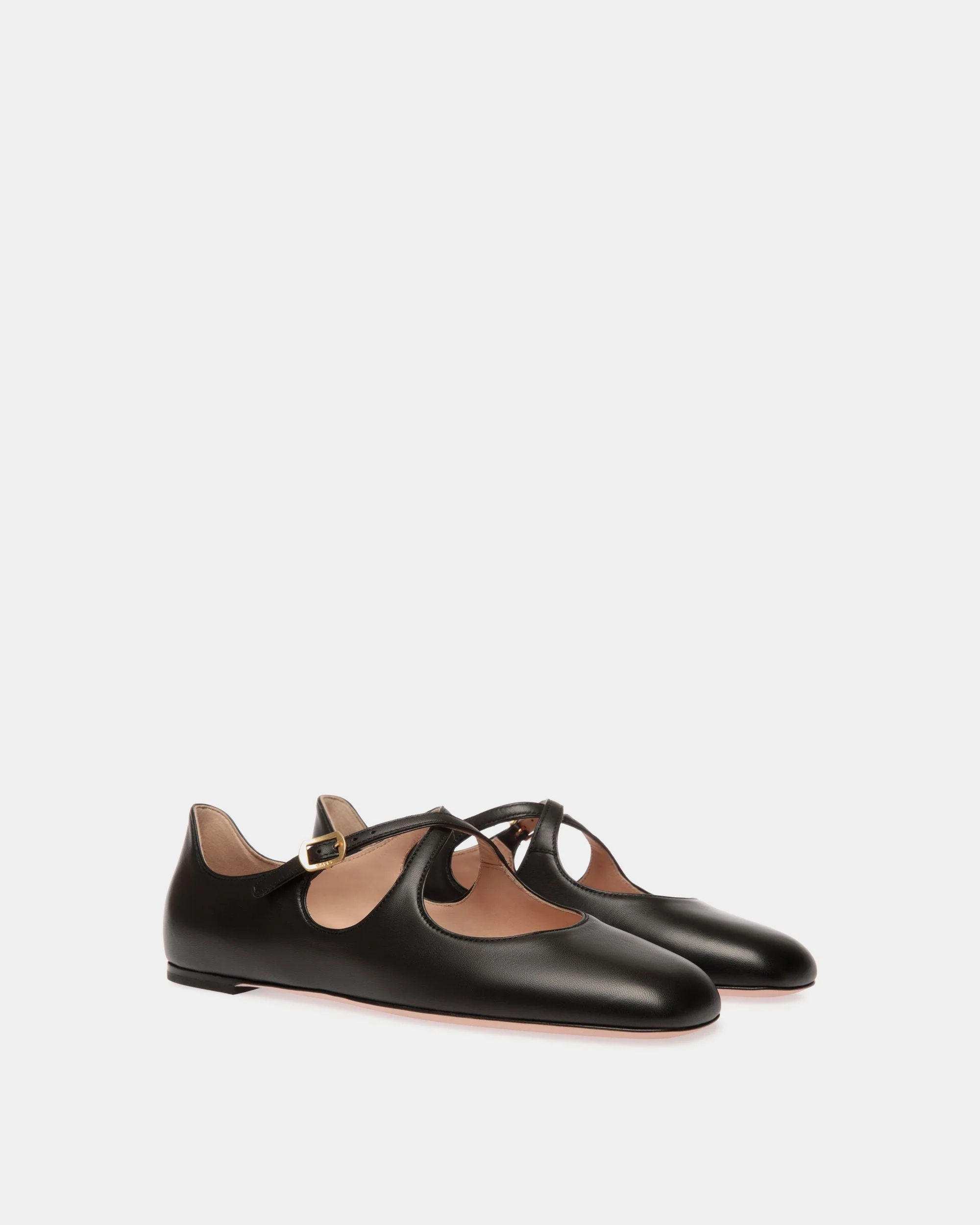 Ballyrina Flat in Black Leather - Image 3