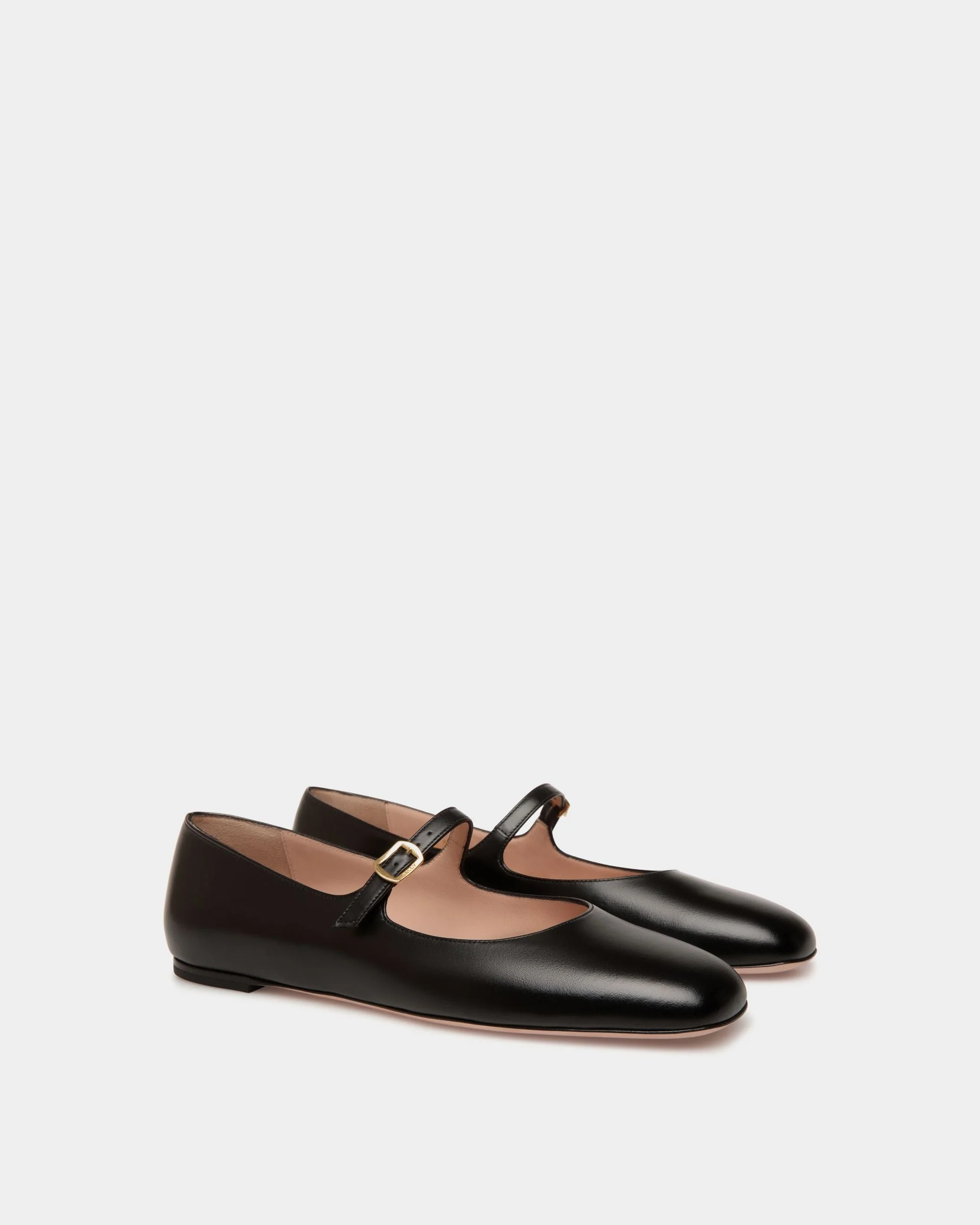 Ballyrina Flat in Black Leather - Image 3