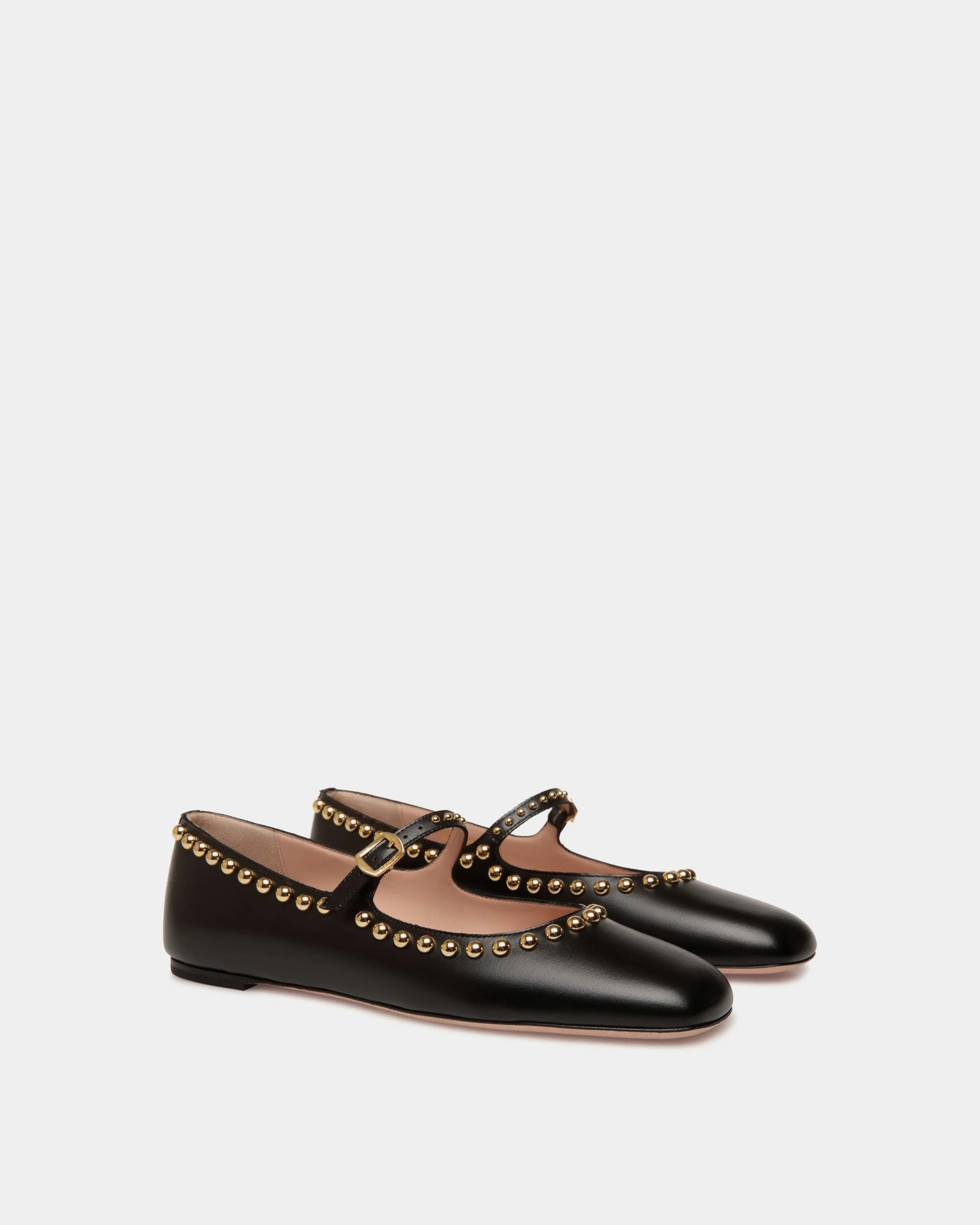 Ballyrina Flat in Black Leather - Image 3