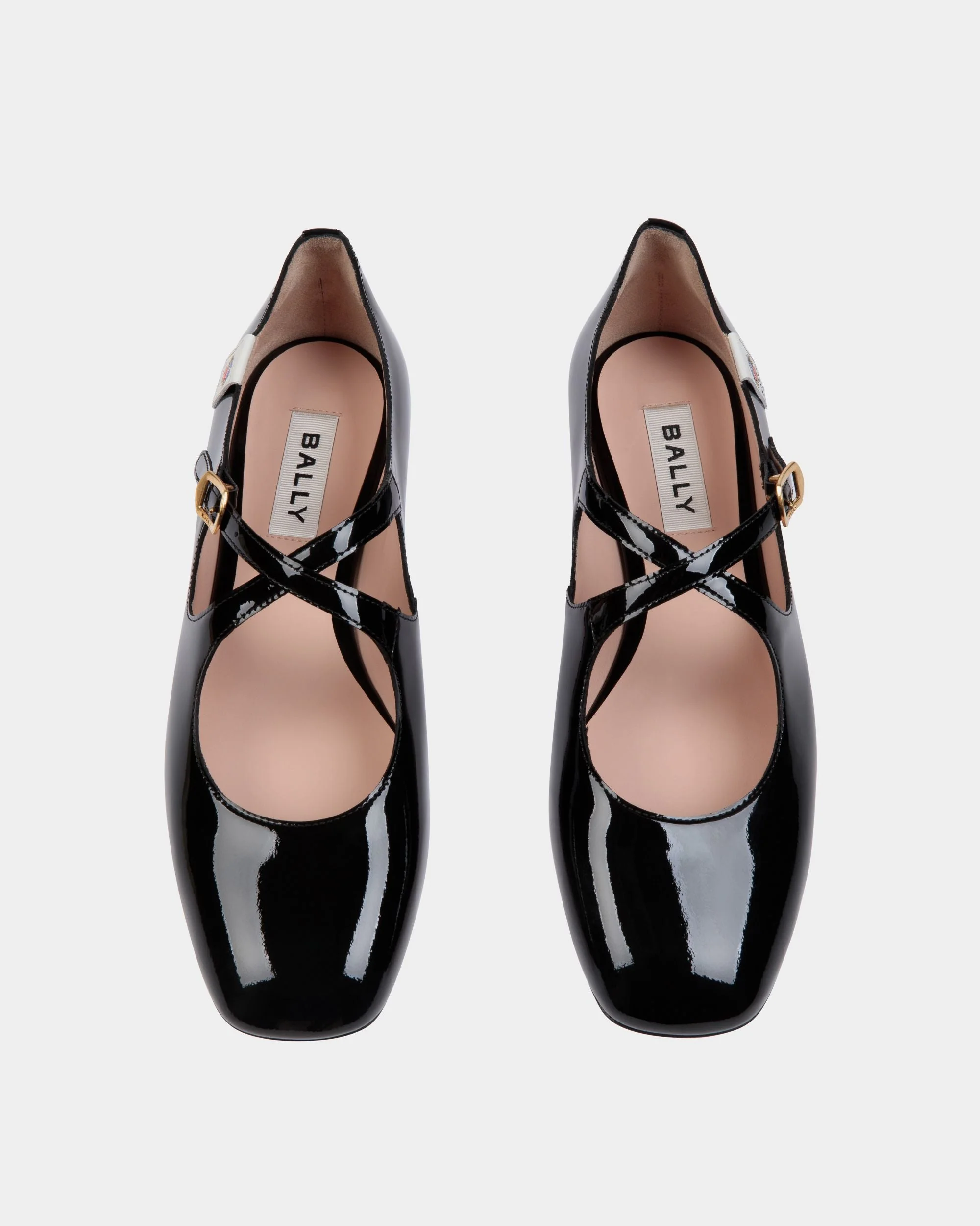 Ballyrina Flat In Black Patent Leather - Image 4