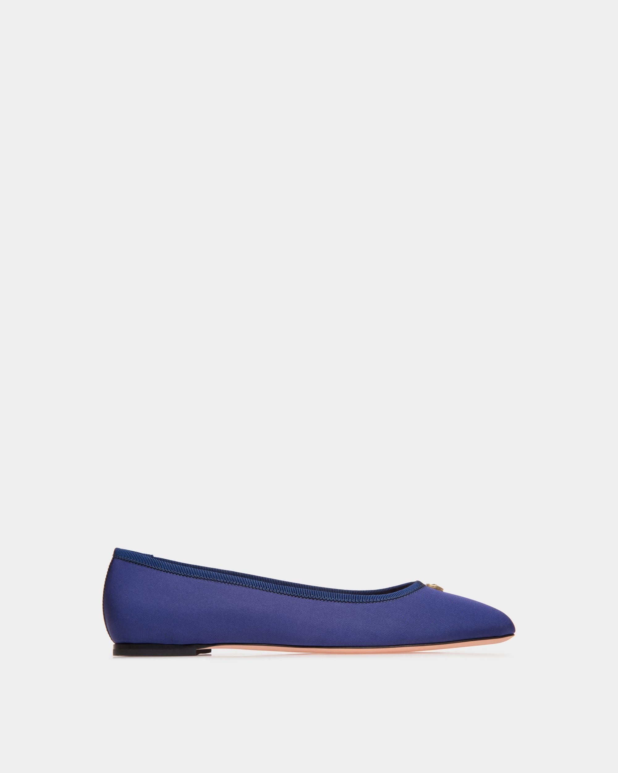 Ballyrina Flat in Blue Faille