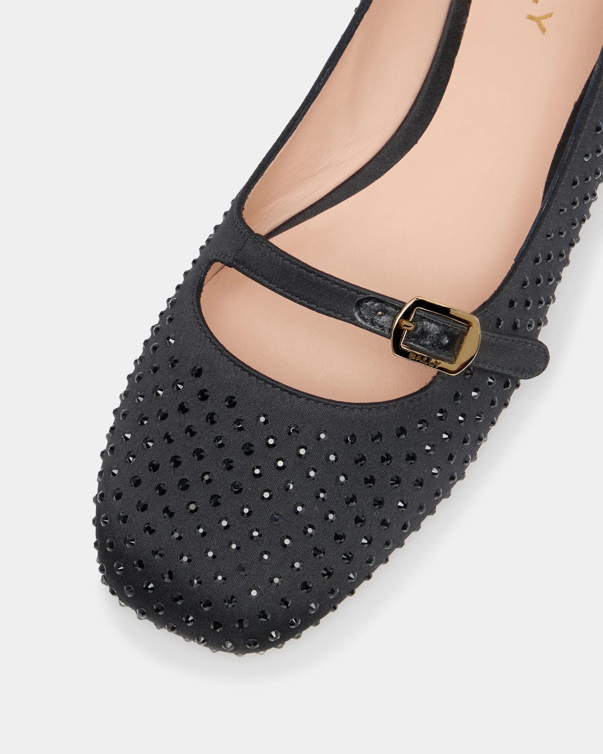 Ballyrina Mary-Jane Flat in Black Fabric - Image 6