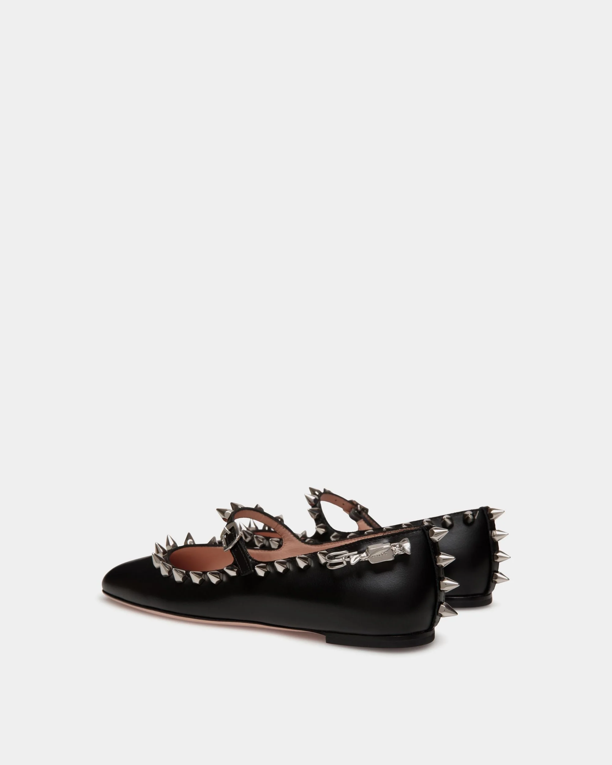 Ballyrina Mary-Jane Flat In Black Leather - Image 4