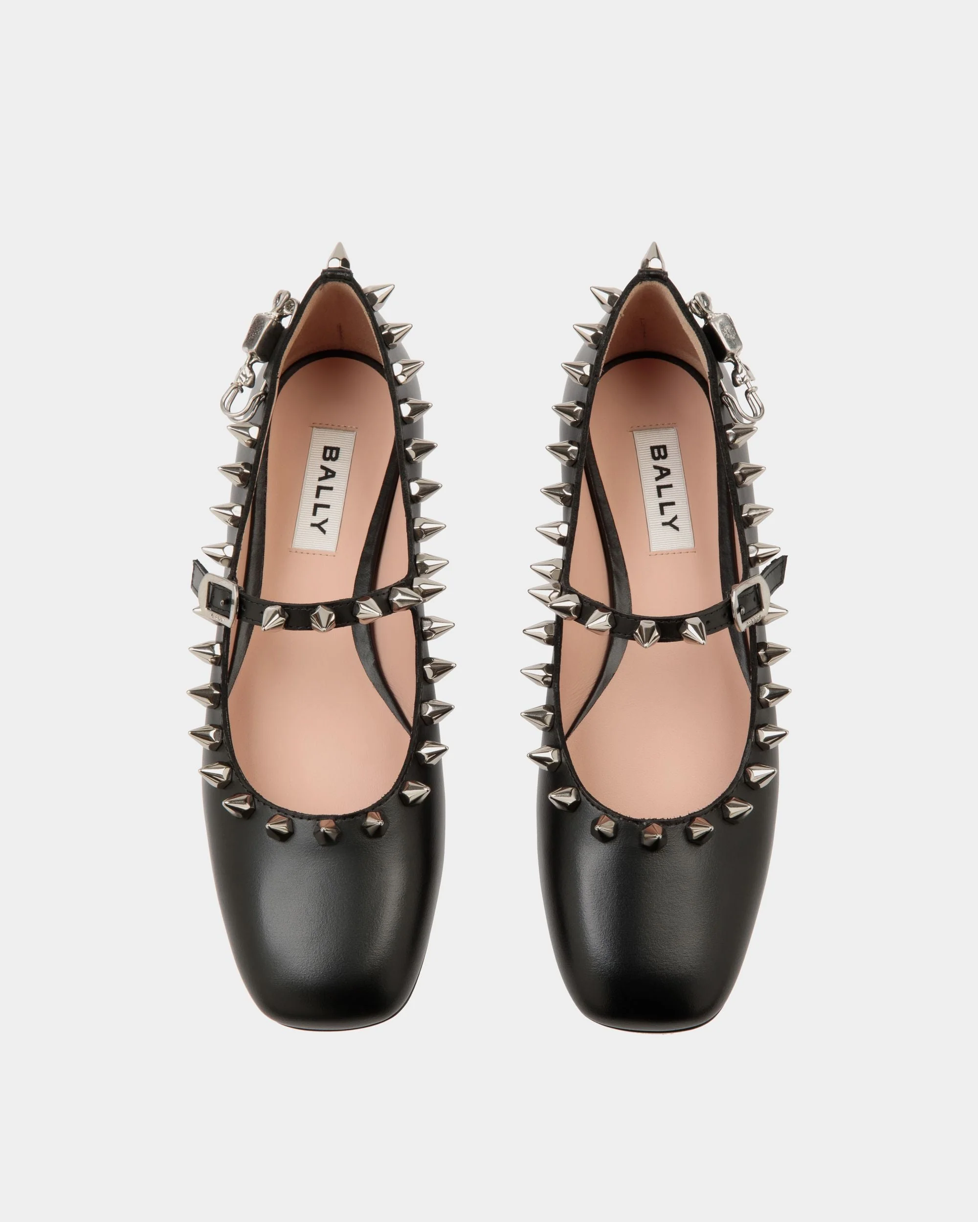 Ballyrina Mary-Jane Flat In Black Leather - Image 5