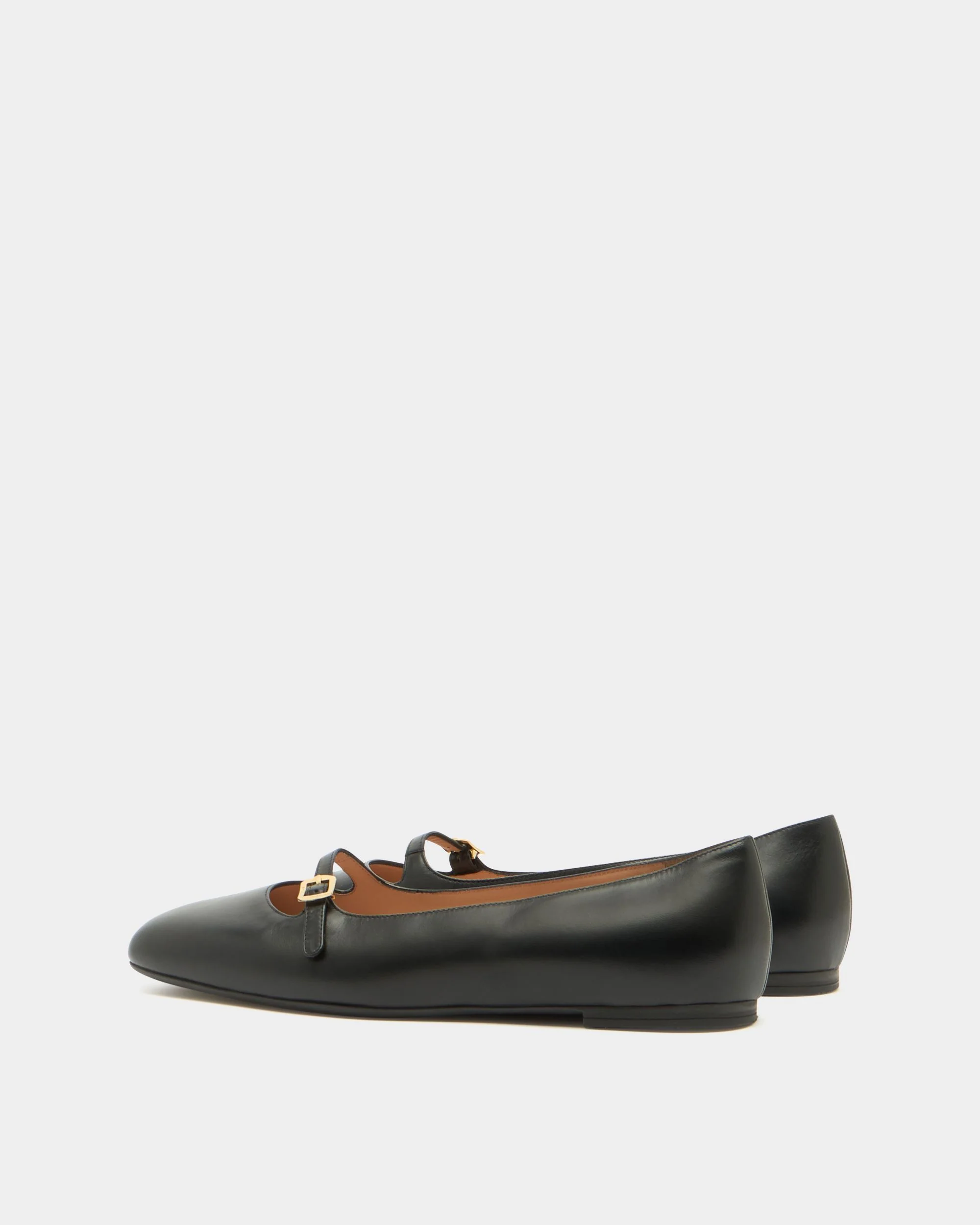 Ballyrina Mary-Jane Flat in Black Leather - Image 4