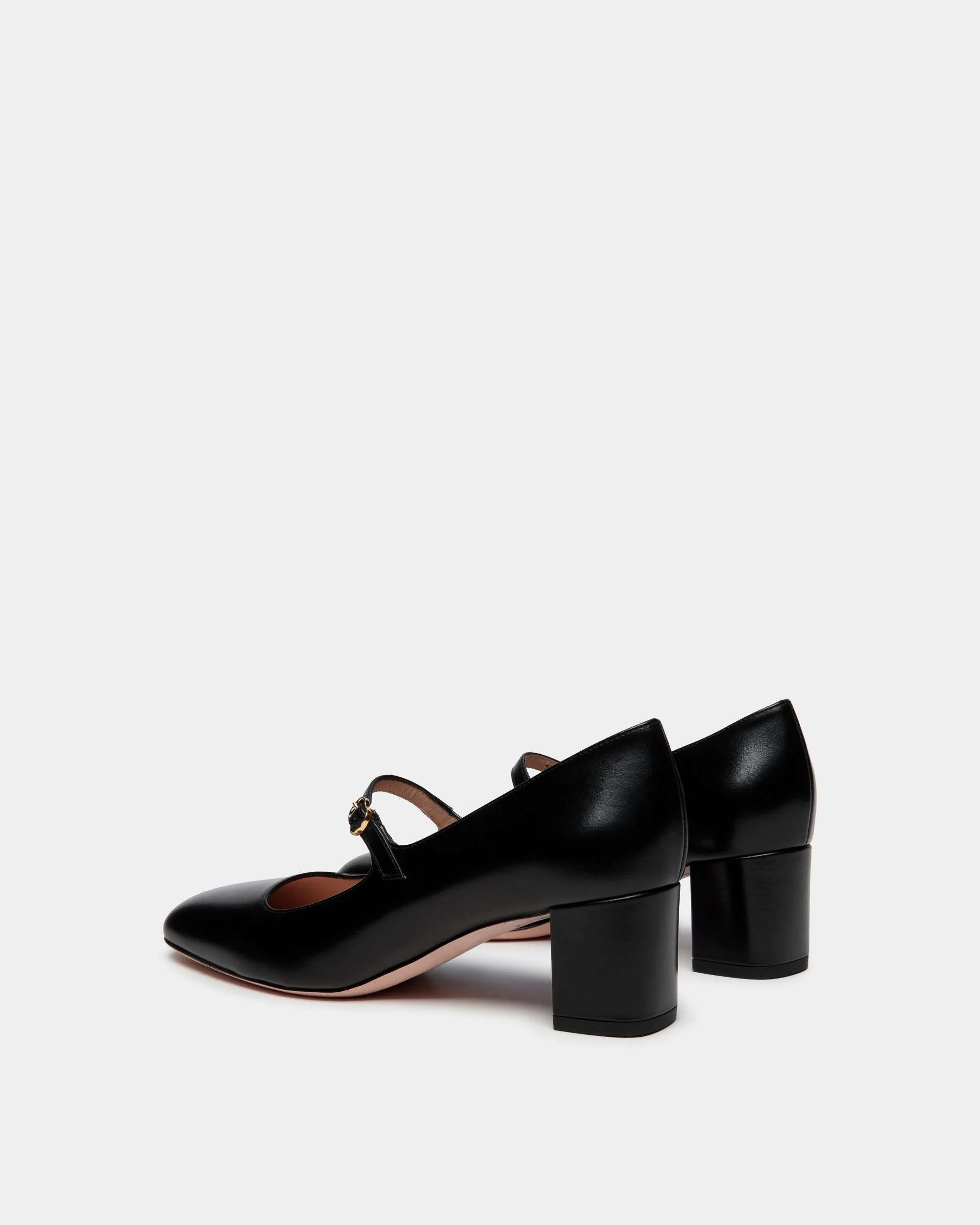 Ballyrina Pump In Black Leather - Image 3