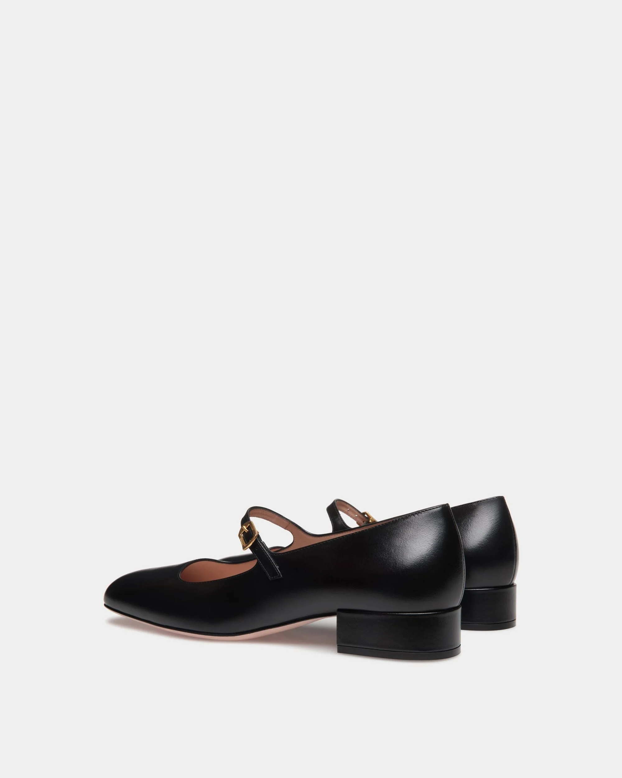 Ballyrina Pump in Black Leather - Image 3