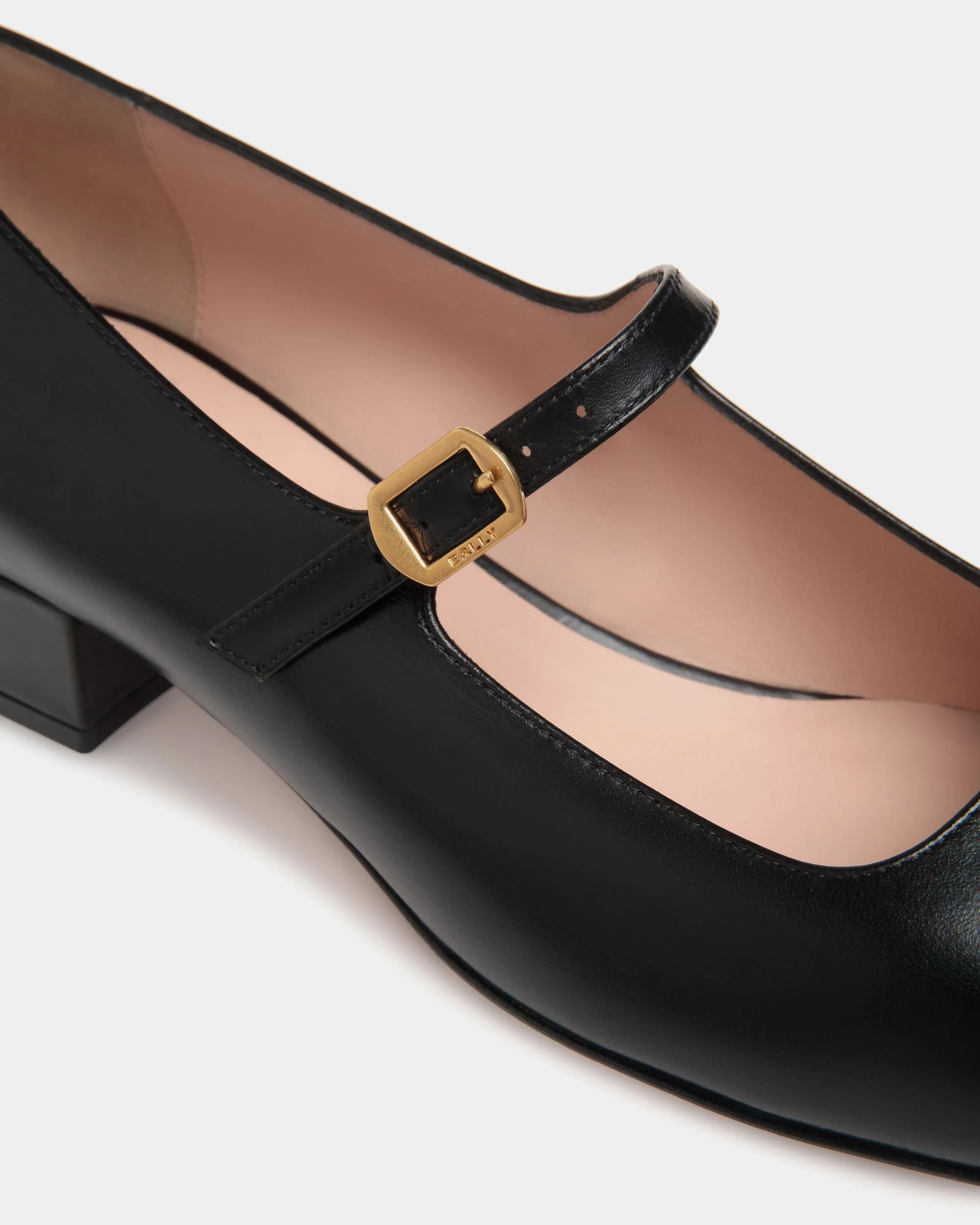 Ballyrina Pump in Black Leather - Image 5