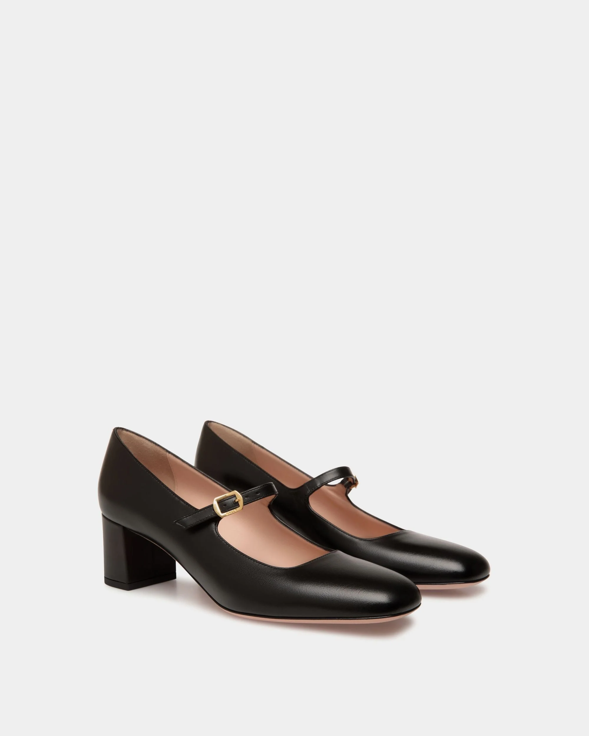 Ballyrina Pump in Black Leather - Image 3