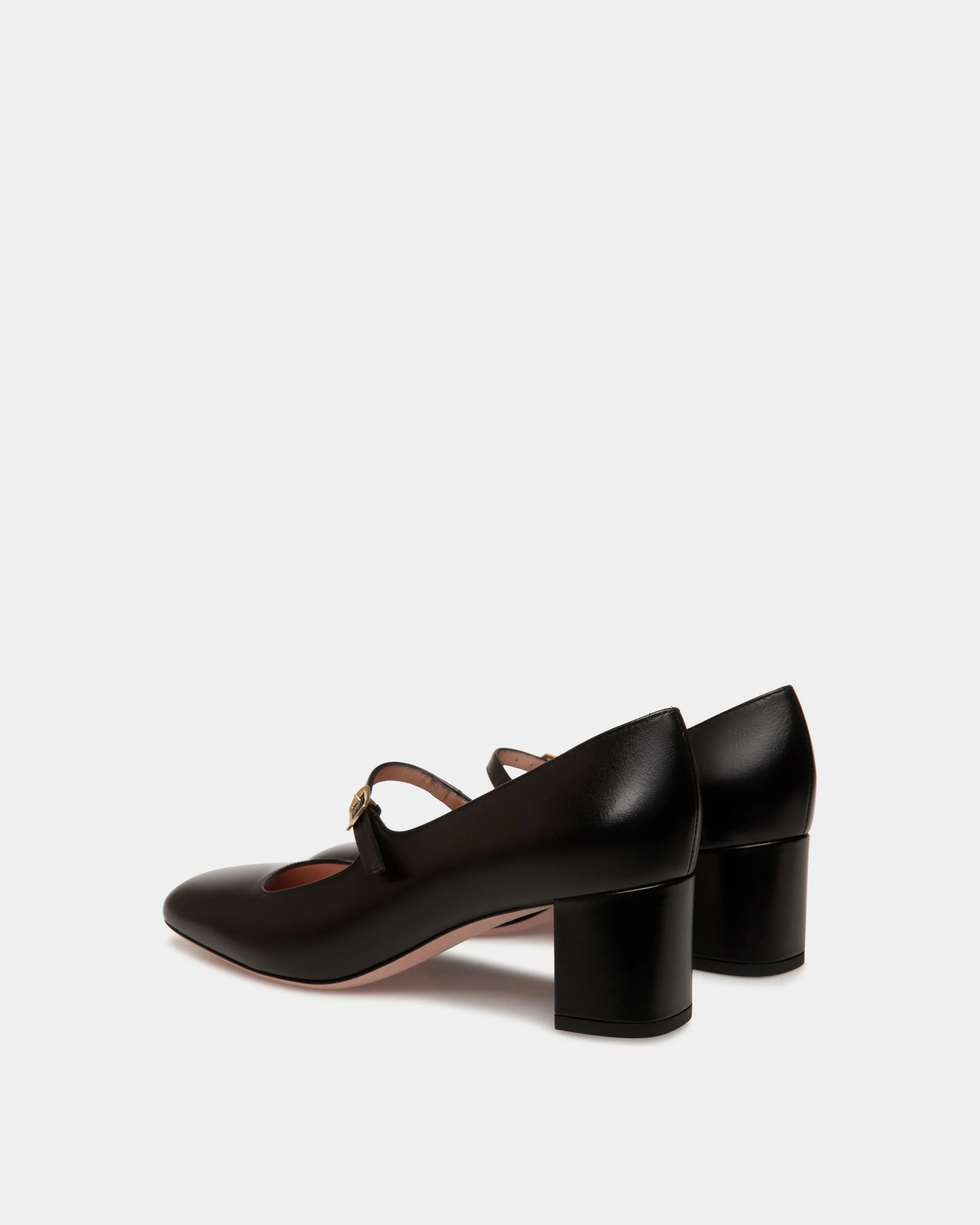 Ballyrina Pump in Black Leather - Image 4