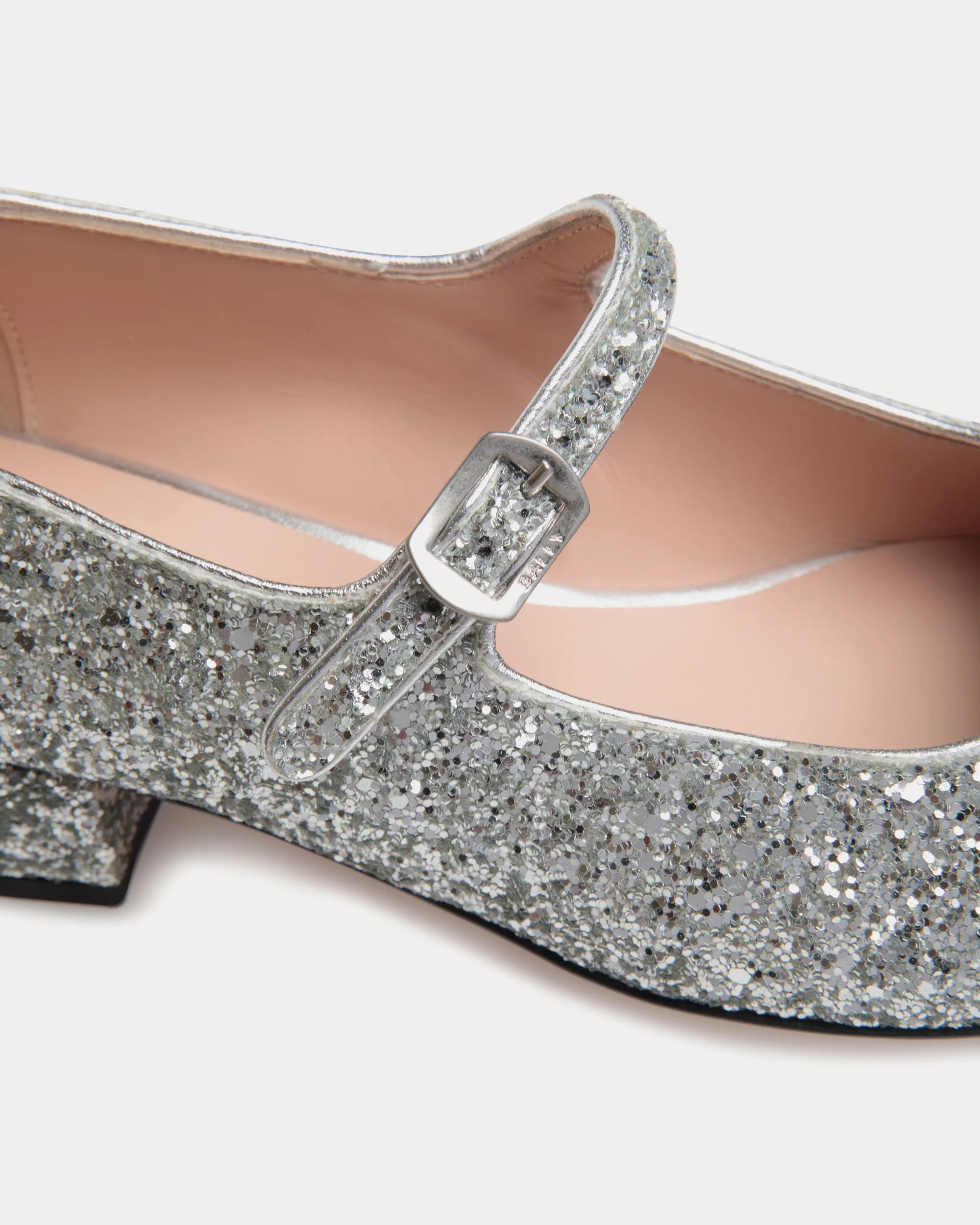 Ballyrina Pump in Silver Fabric - Image 6