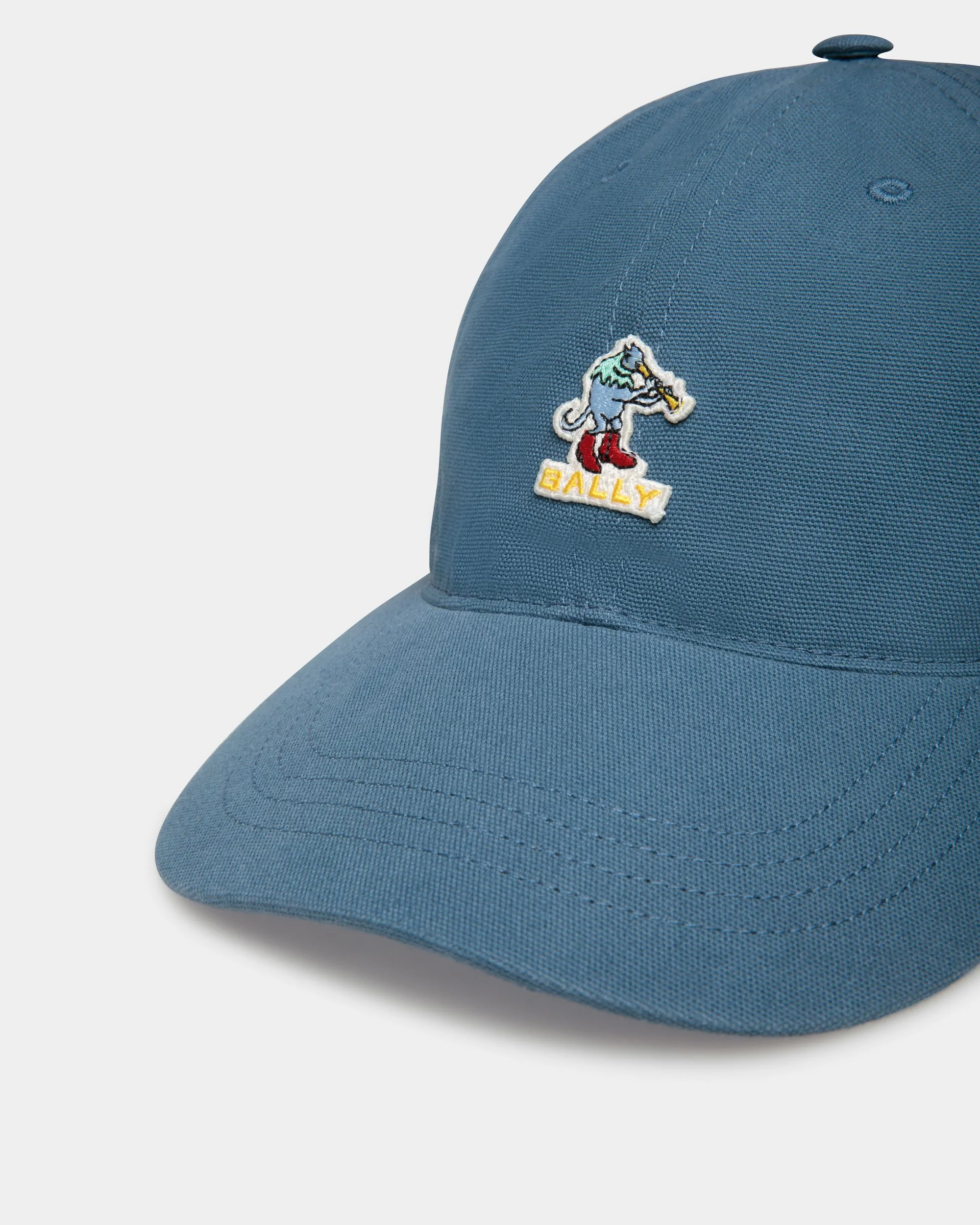 Baseball Hat in Light Blue Cotton - Image 4