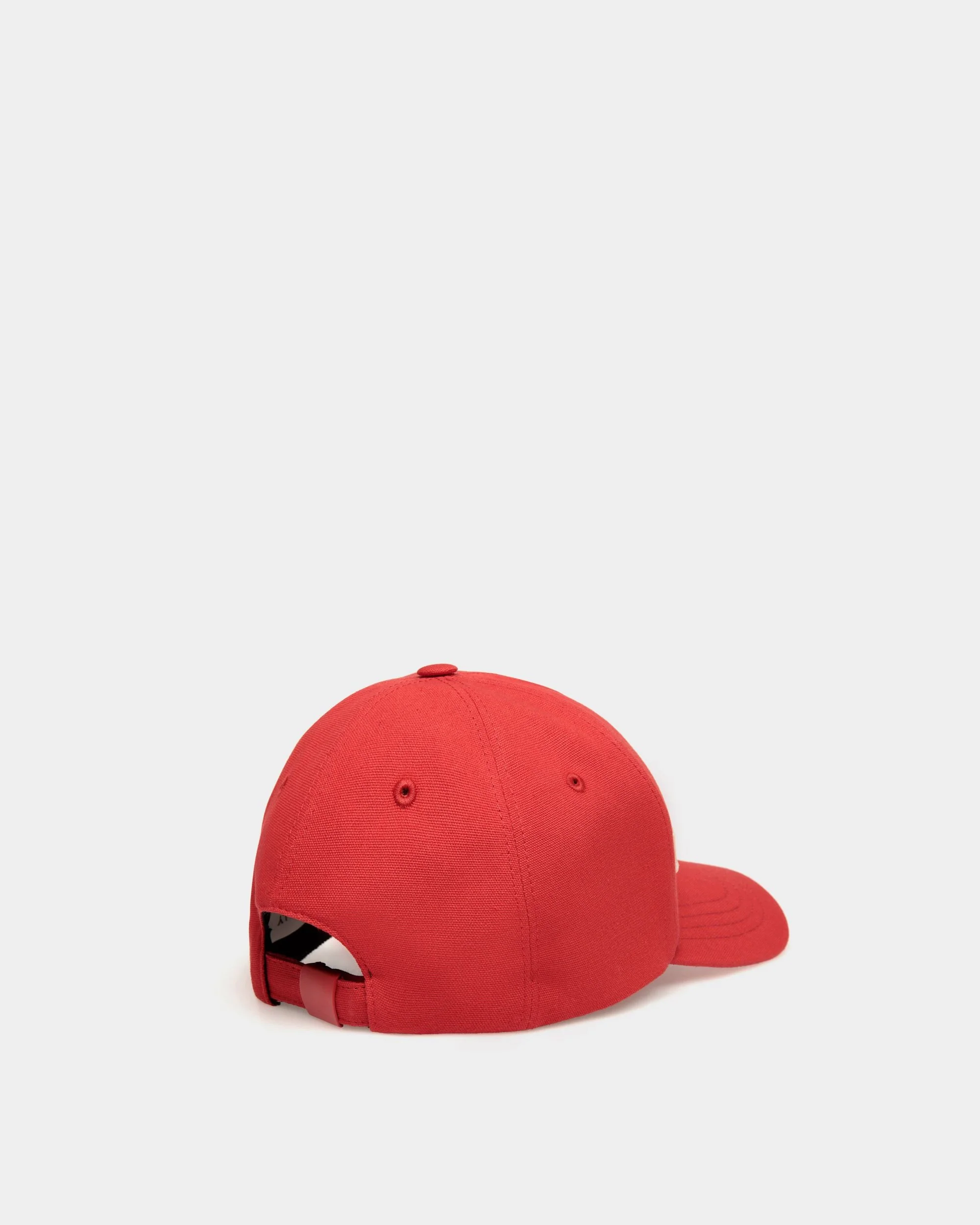 Baseball Hat In Red Cotton - Image 3