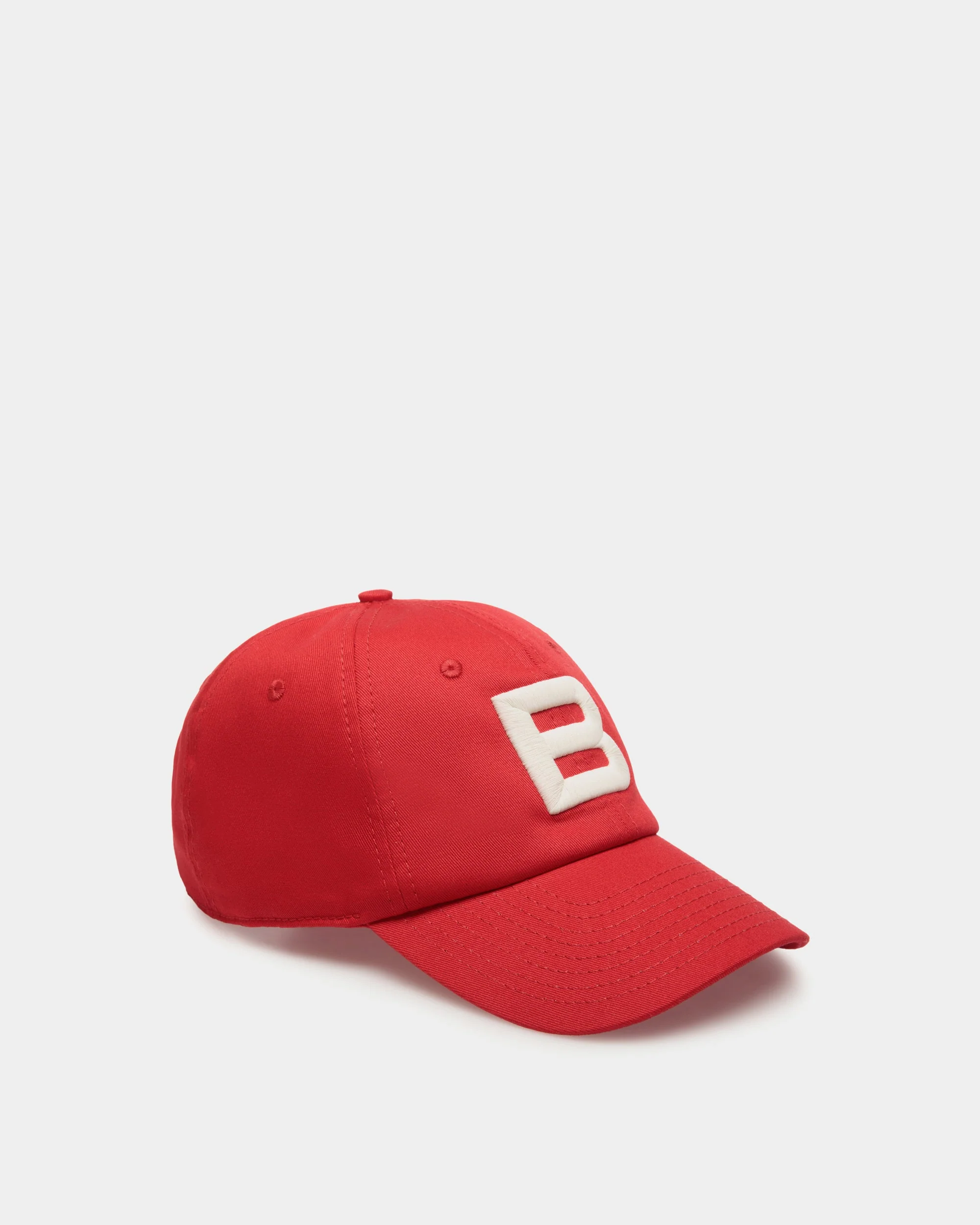 Baseball Hat in Red Cotton