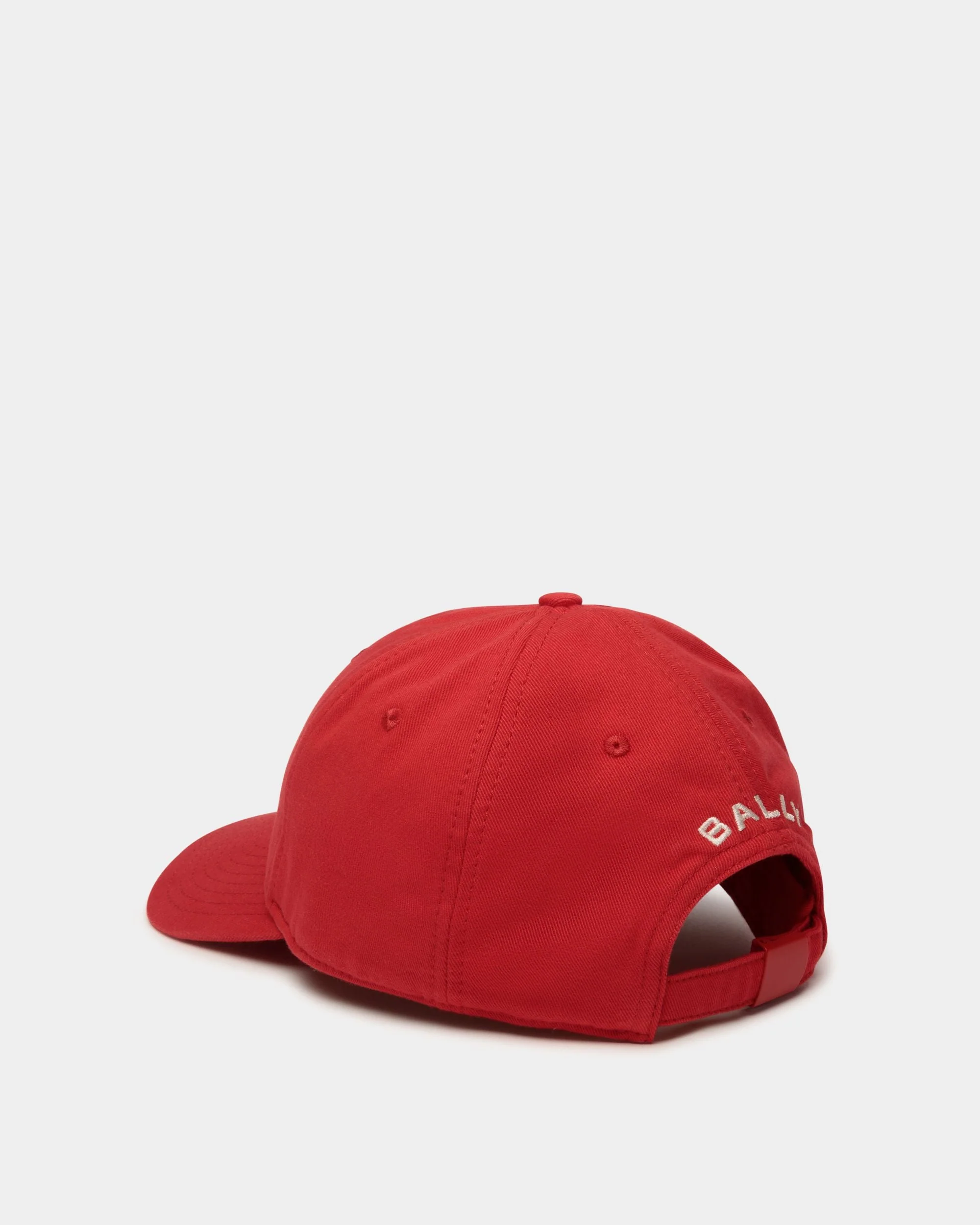 Baseball Hat With Choco-Candy Detail In Red Cotton - Image 3