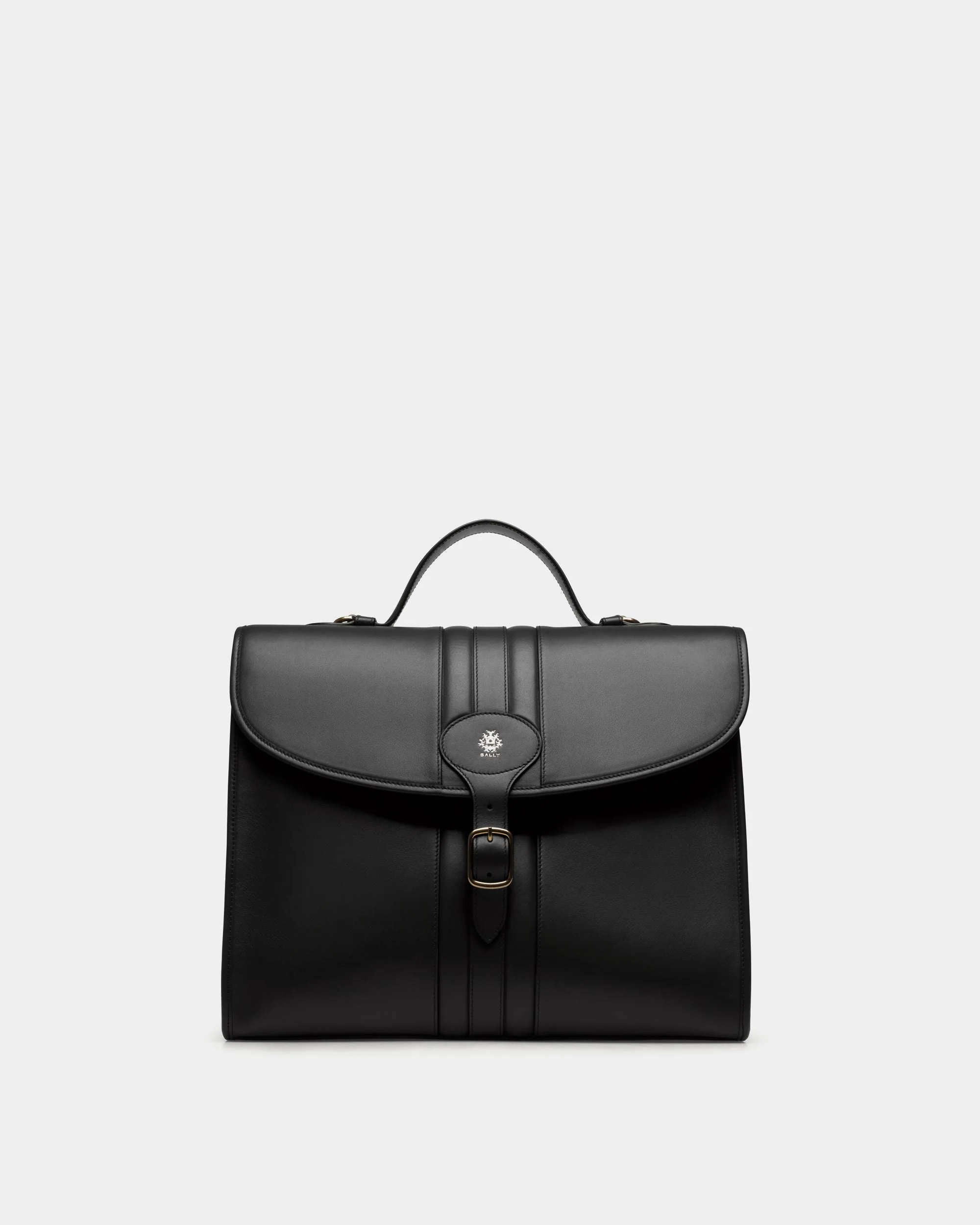 Beckett Briefcase in Black Leather