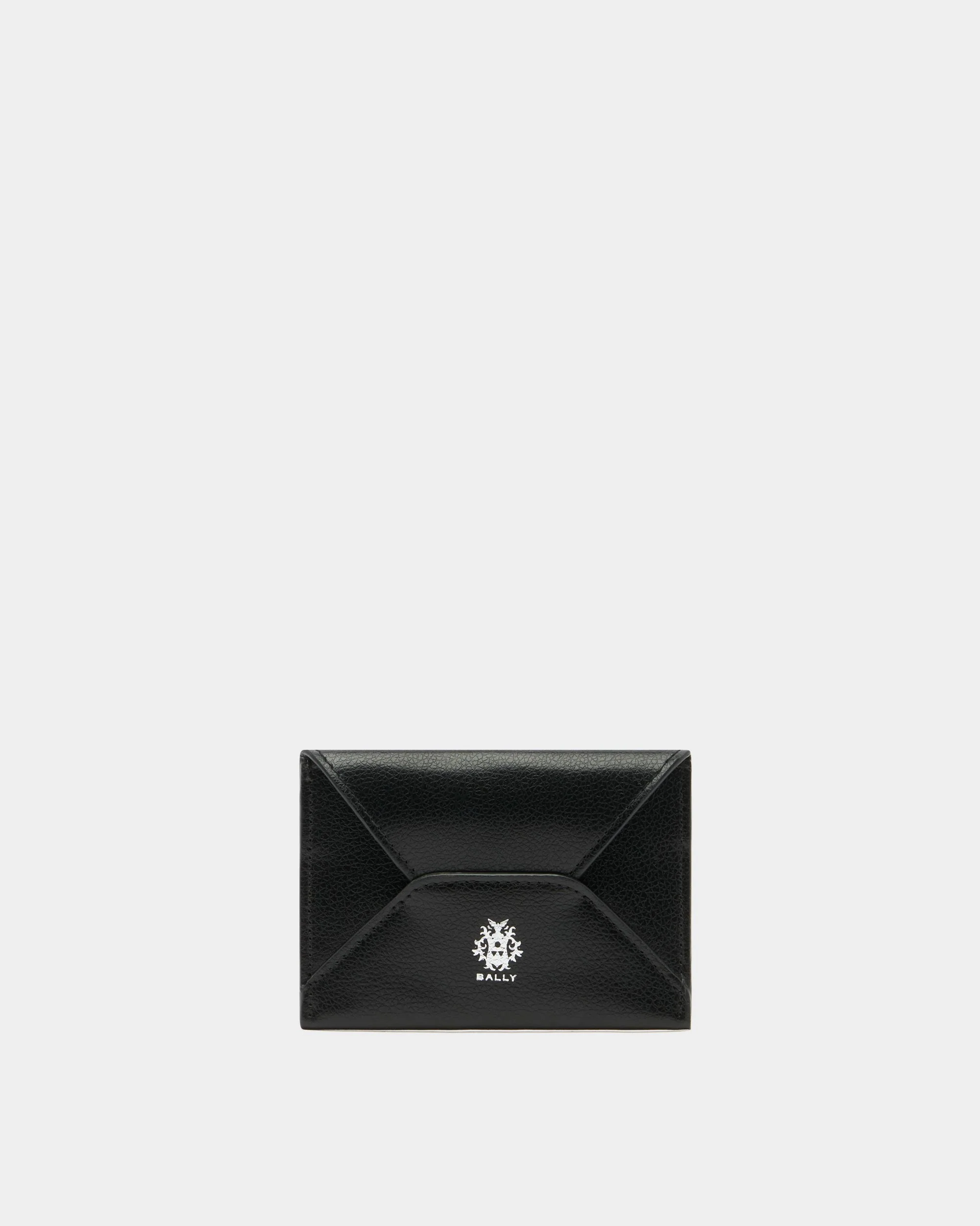 Beckett Card Holder in Black Leather