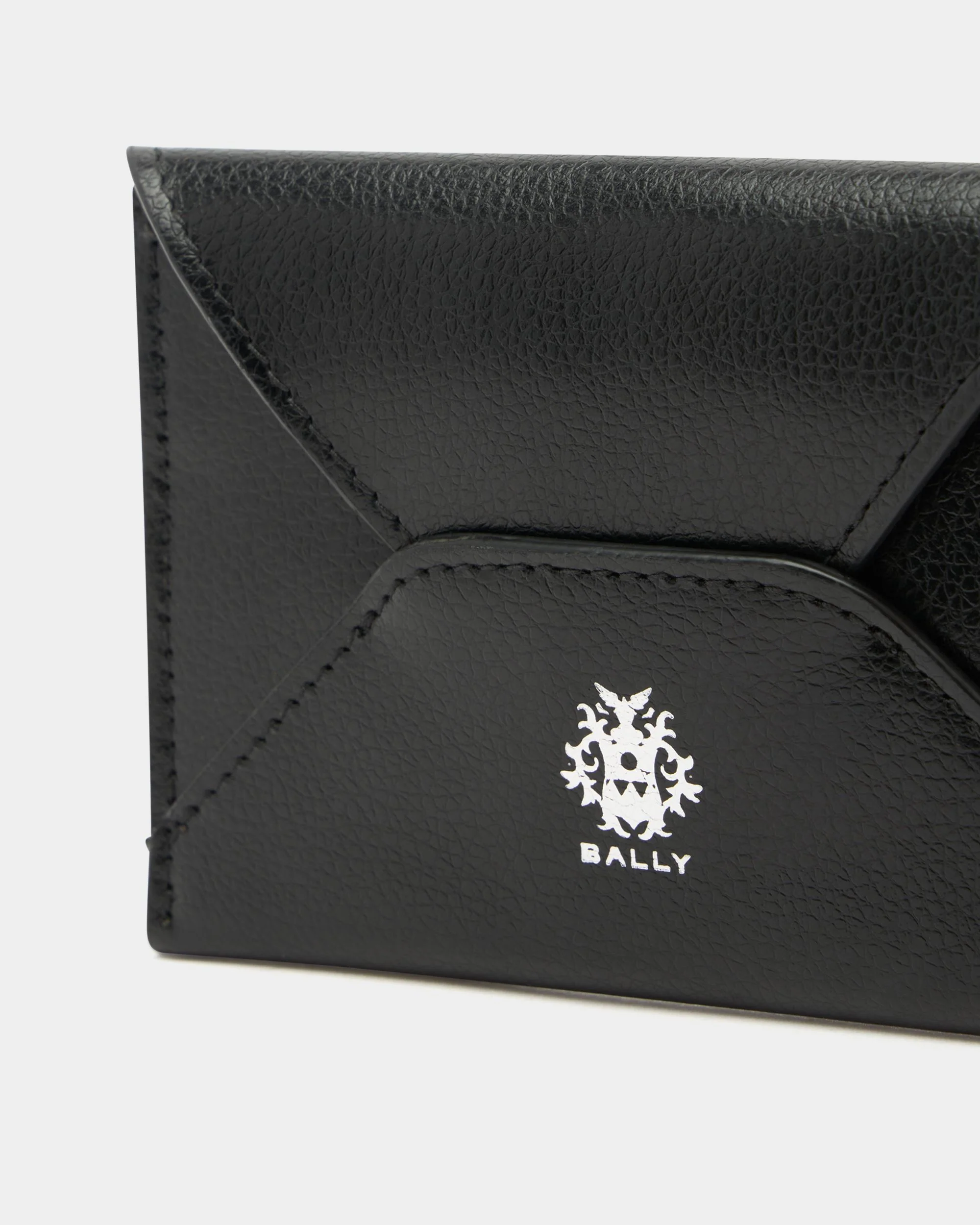 Beckett Card Holder in Black Leather - Image 4