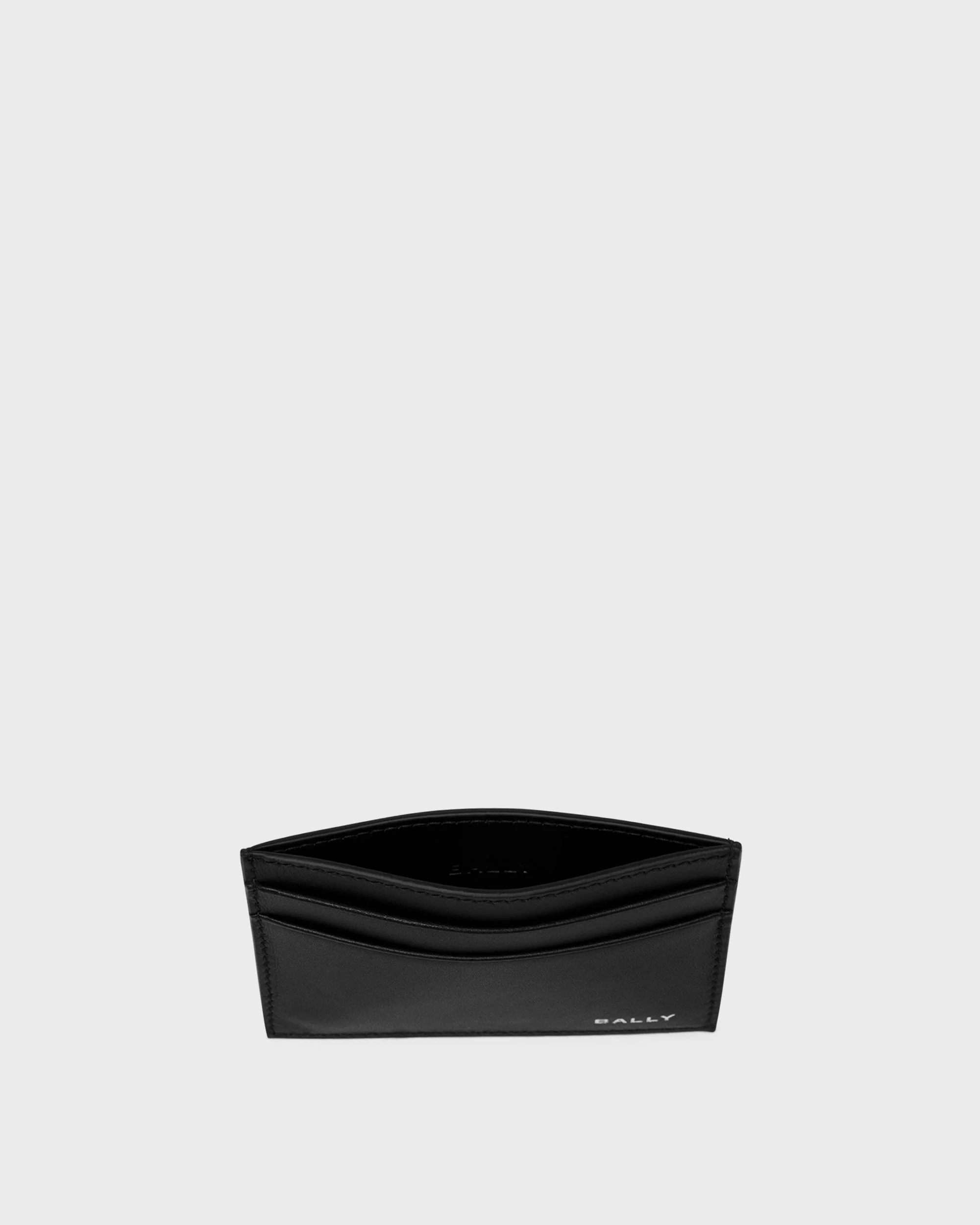 Beckett Card Holder in Black Leather - Image 3