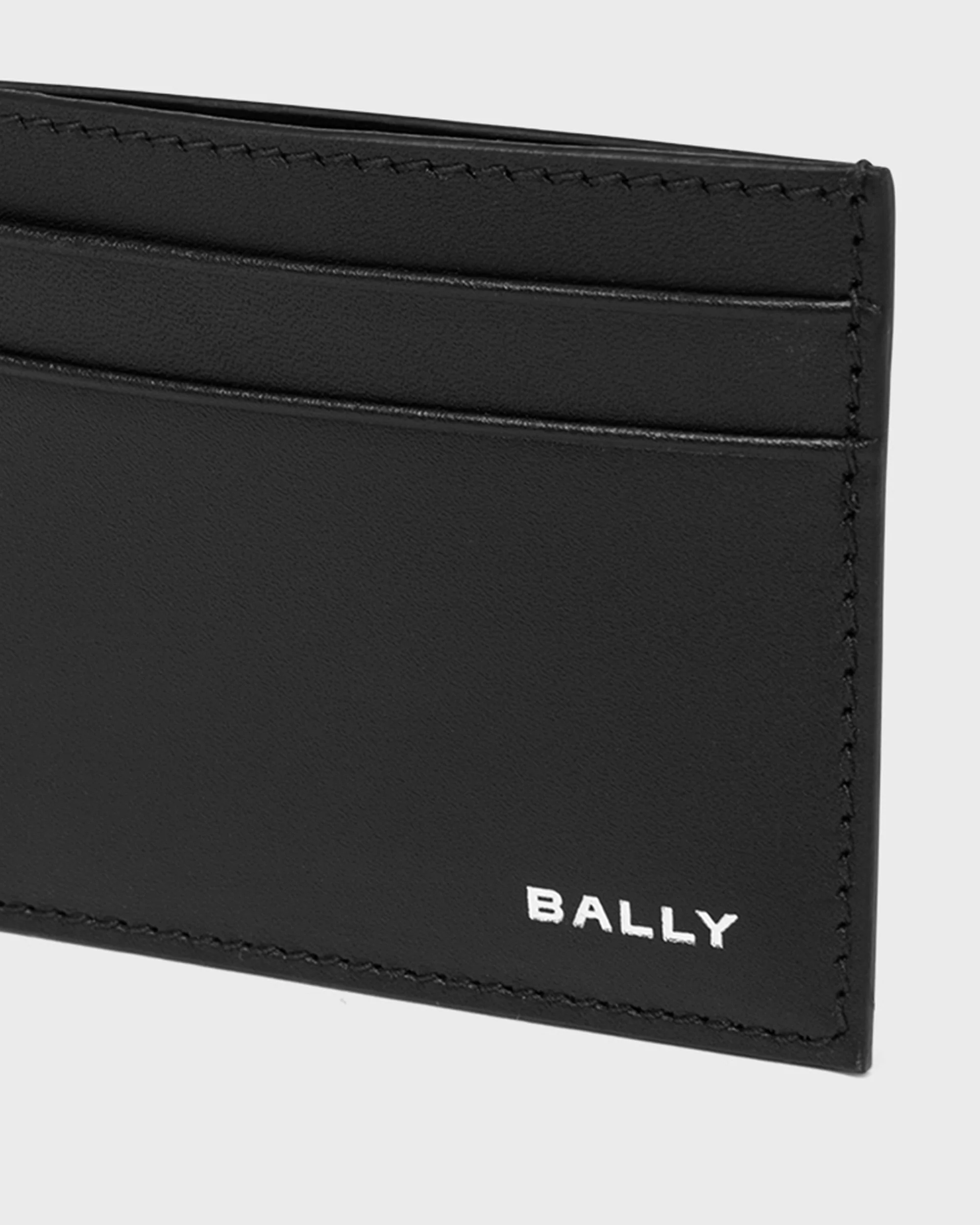 Beckett Card Holder in Black Leather - Image 4