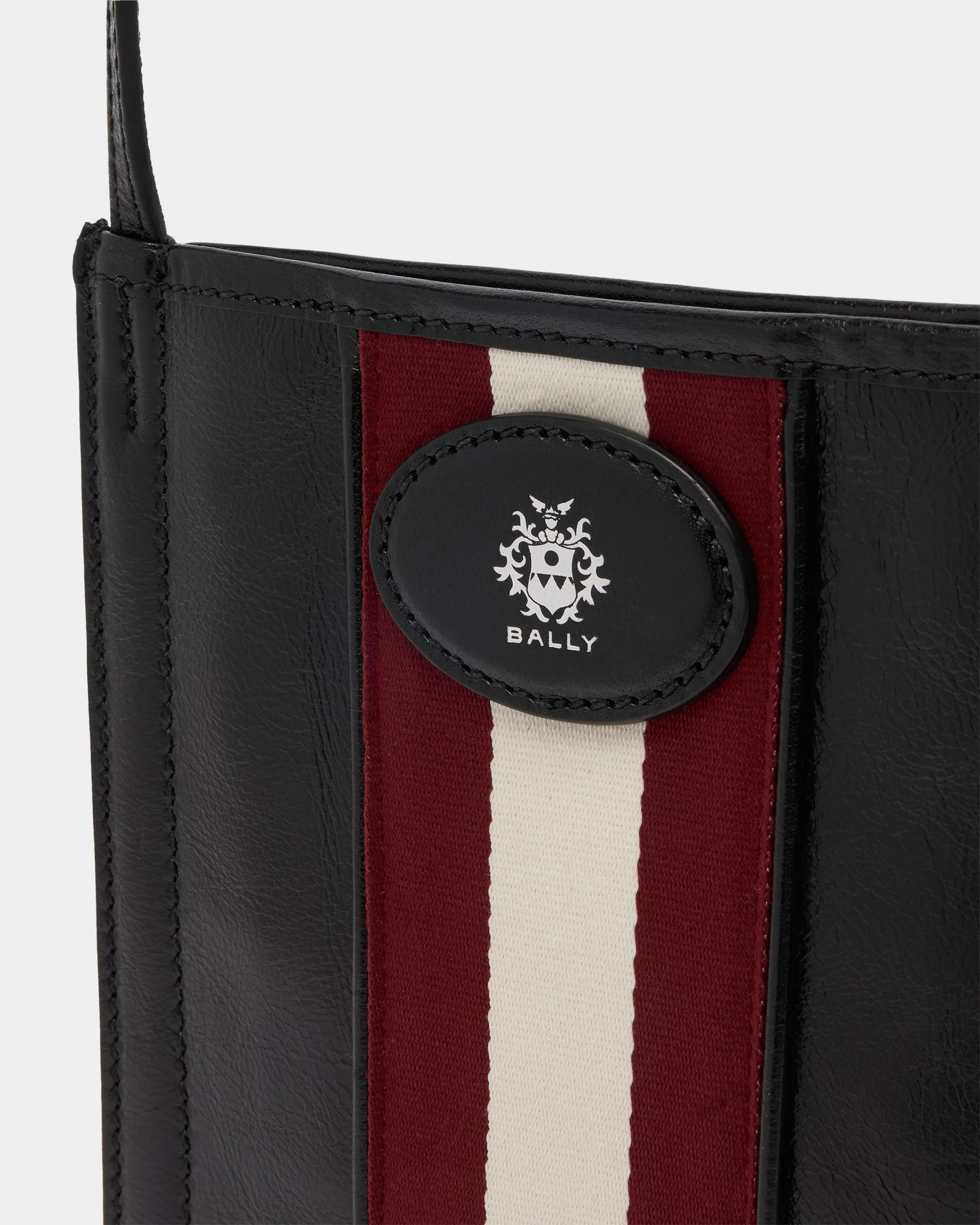 Beckett Crossbody Bag in Black Leather - Image 5