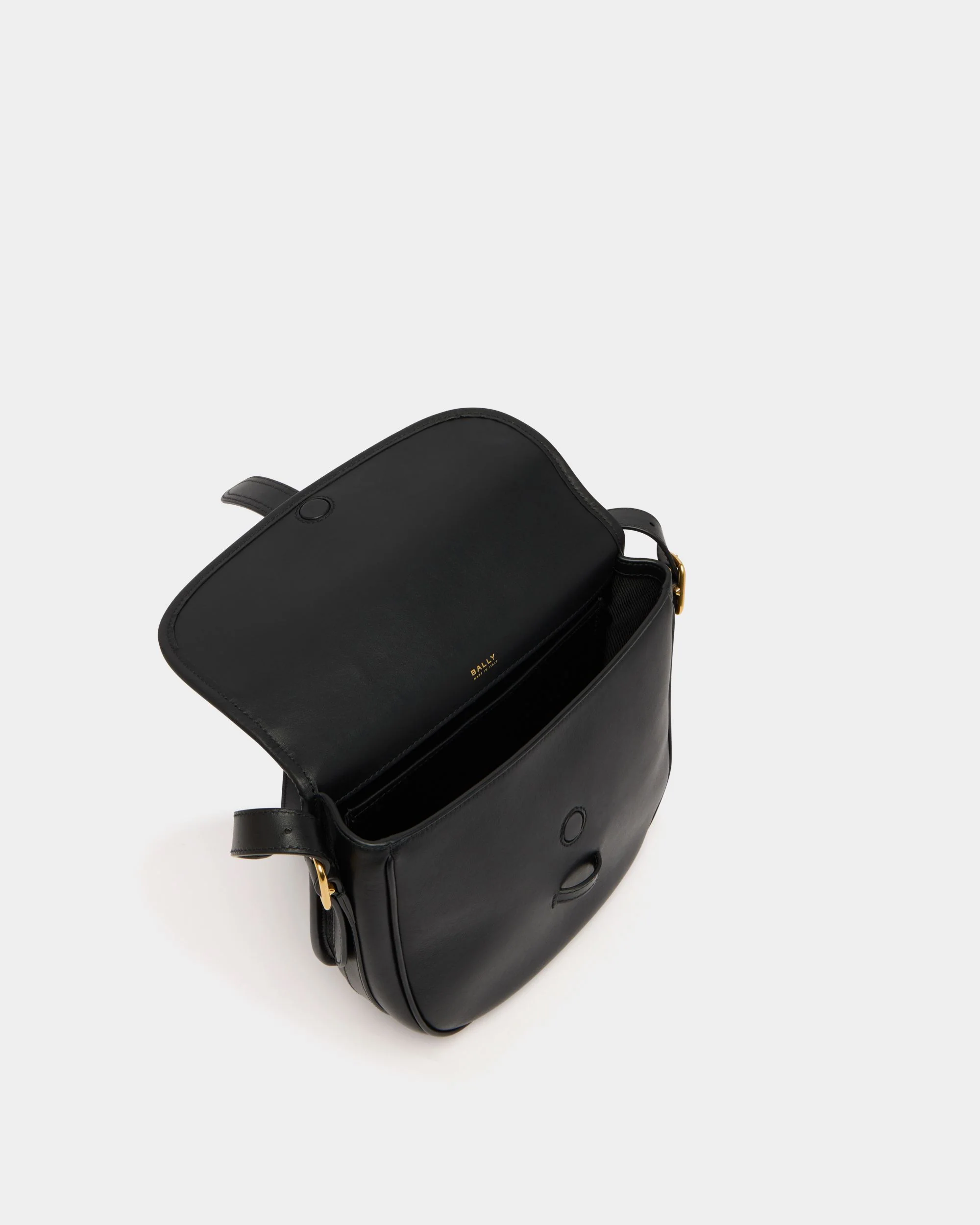 Beckett Crossbody Bag in Black Leather - Image 4