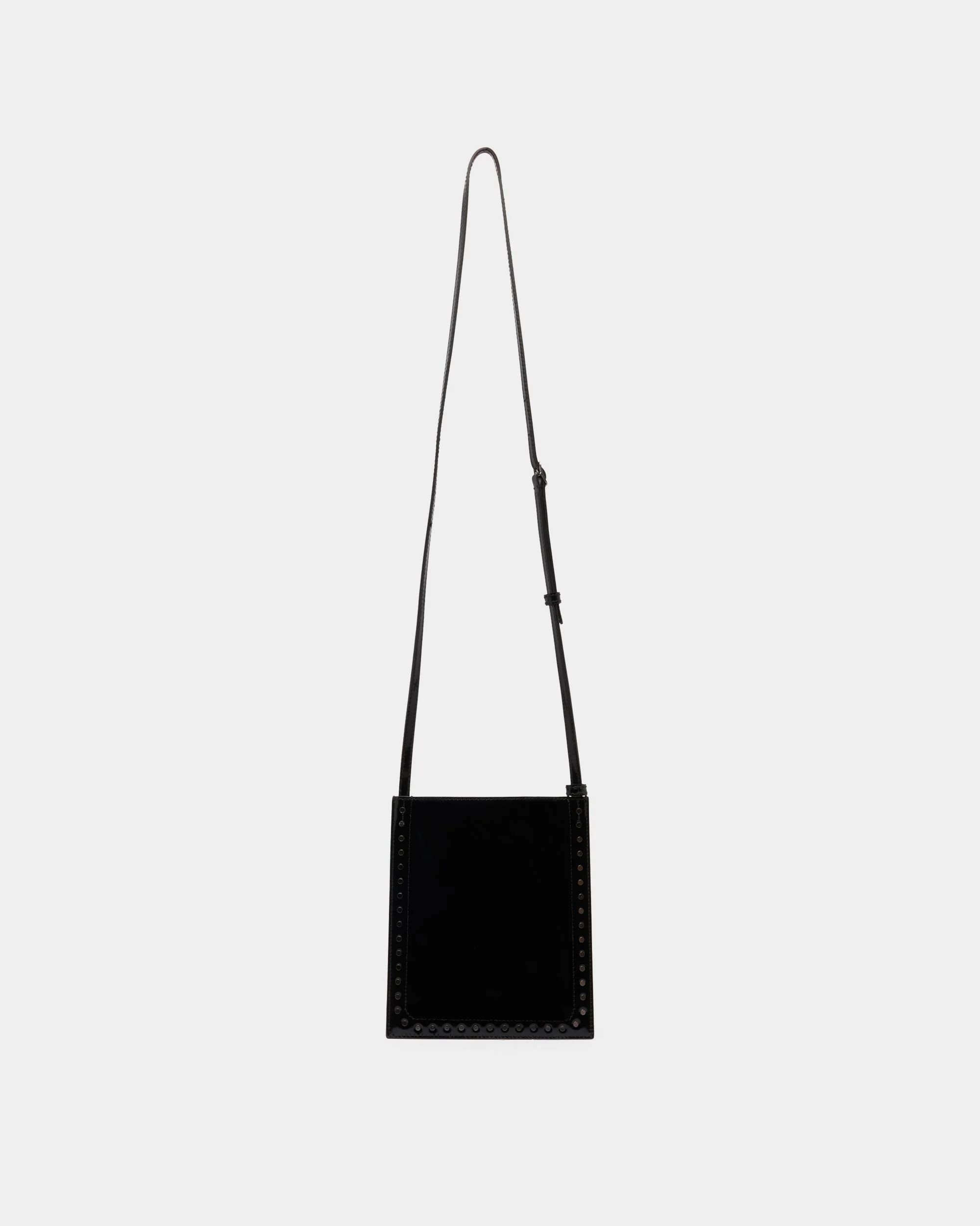 Beckett Crossbody Bag in Black Leather with Studs - Image 3