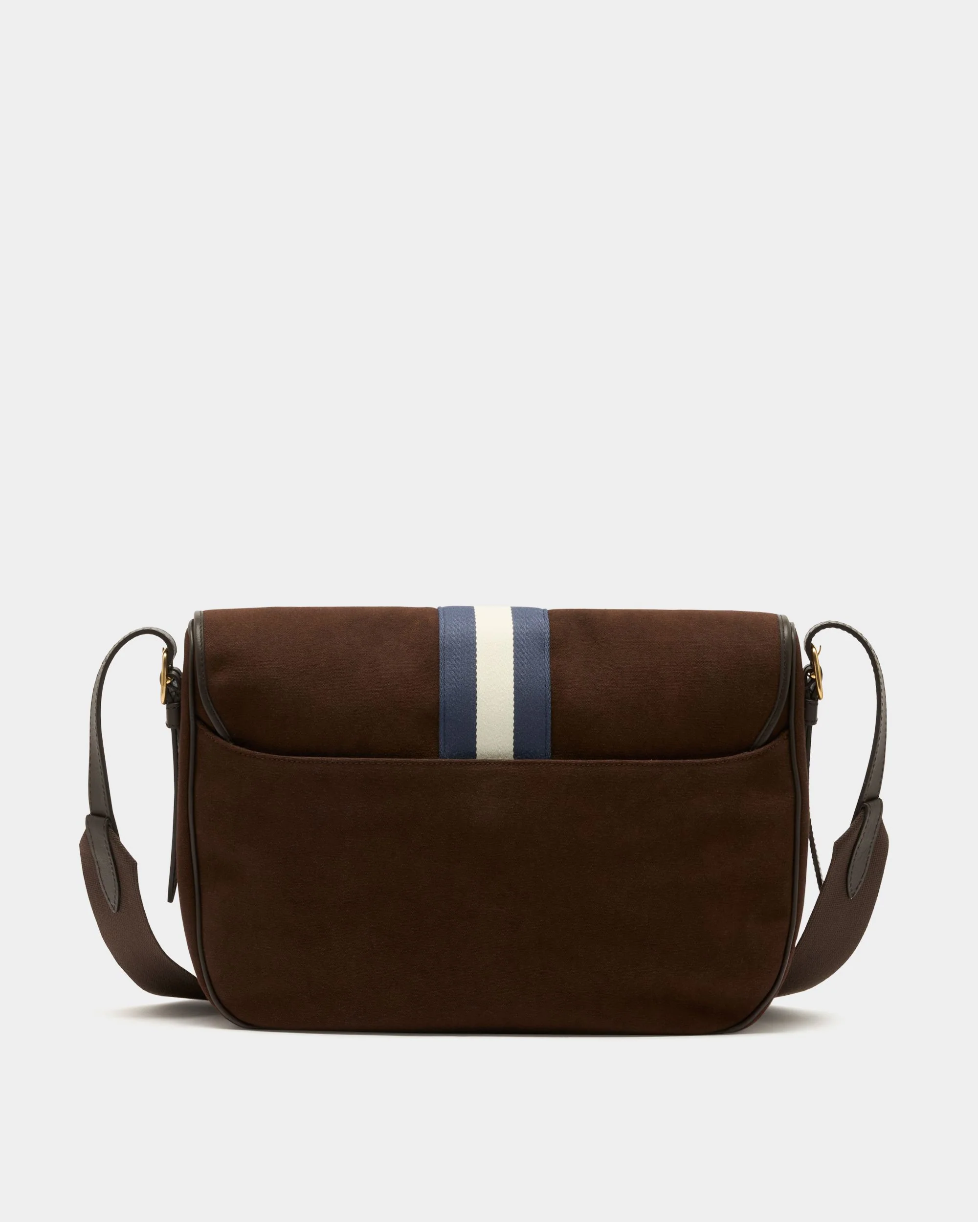 Beckett Crossbody Bag in Brown Cotton Canvas - Image 2
