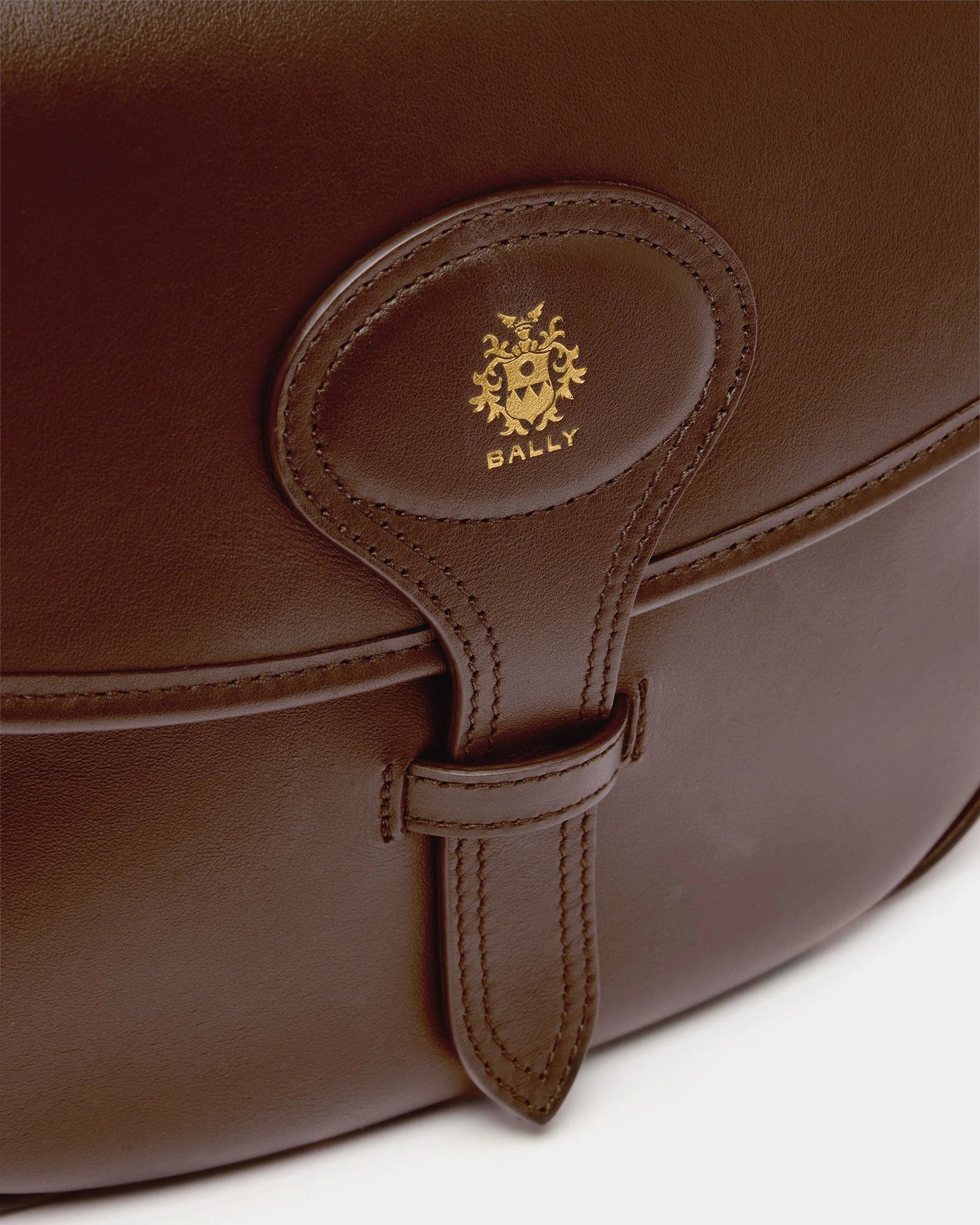 Beckett Crossbody Bag in Brown Leather - Image 6