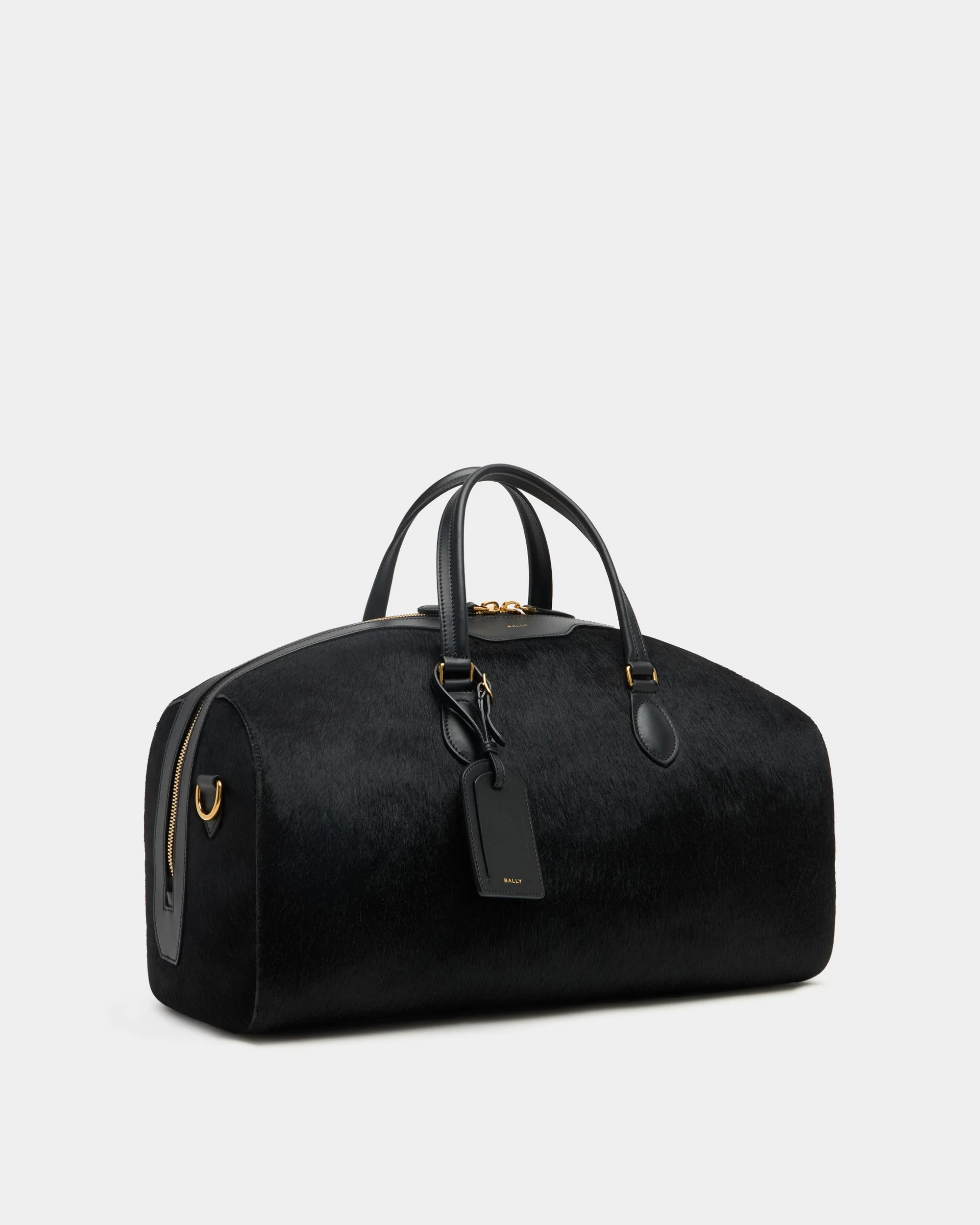 Beckett Duffle Bag in Black Pony Hair - Image 3