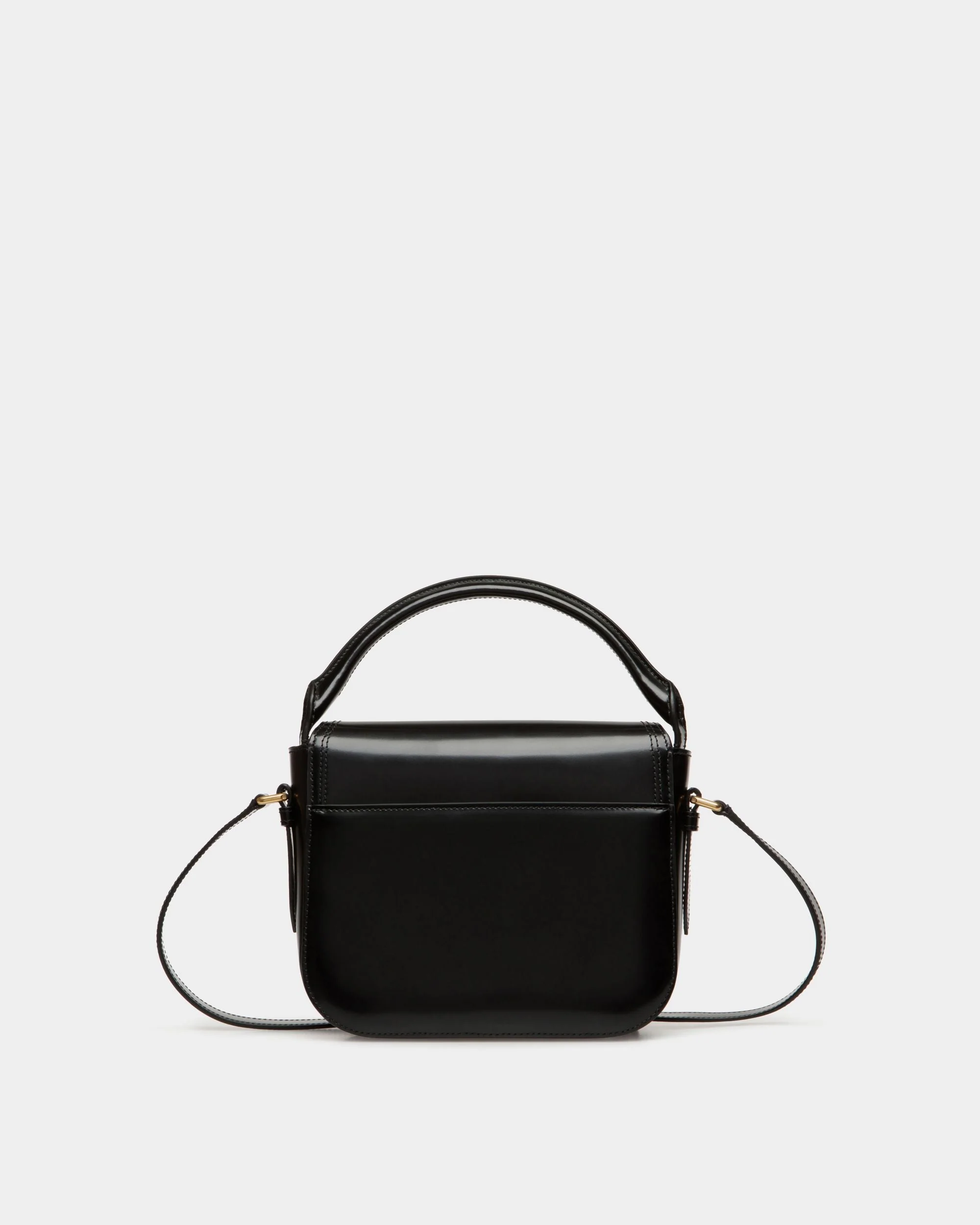 Beckett Minibag In Black Brushed Leather - Image 3