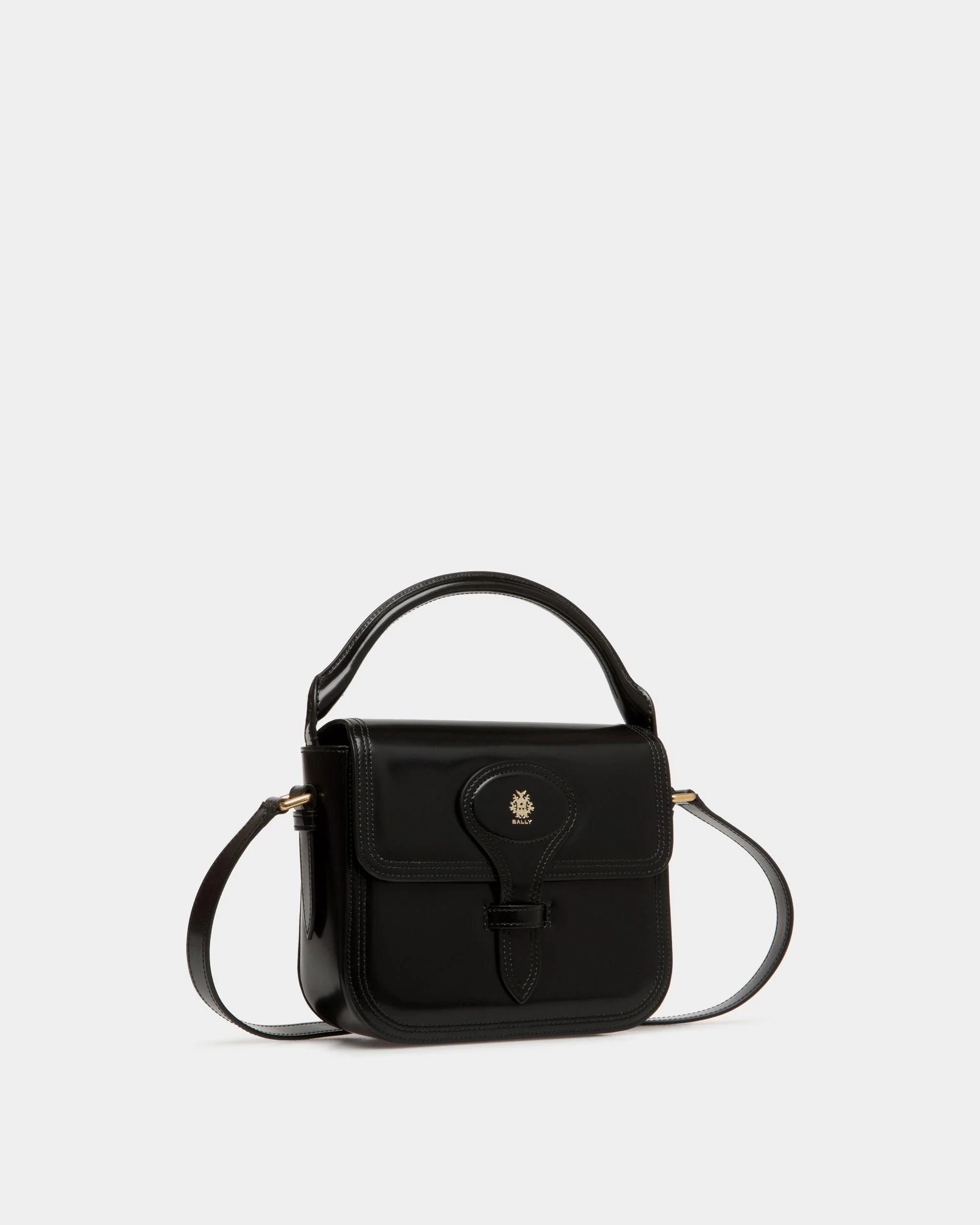 Beckett Minibag In Black Brushed Leather - Image 4