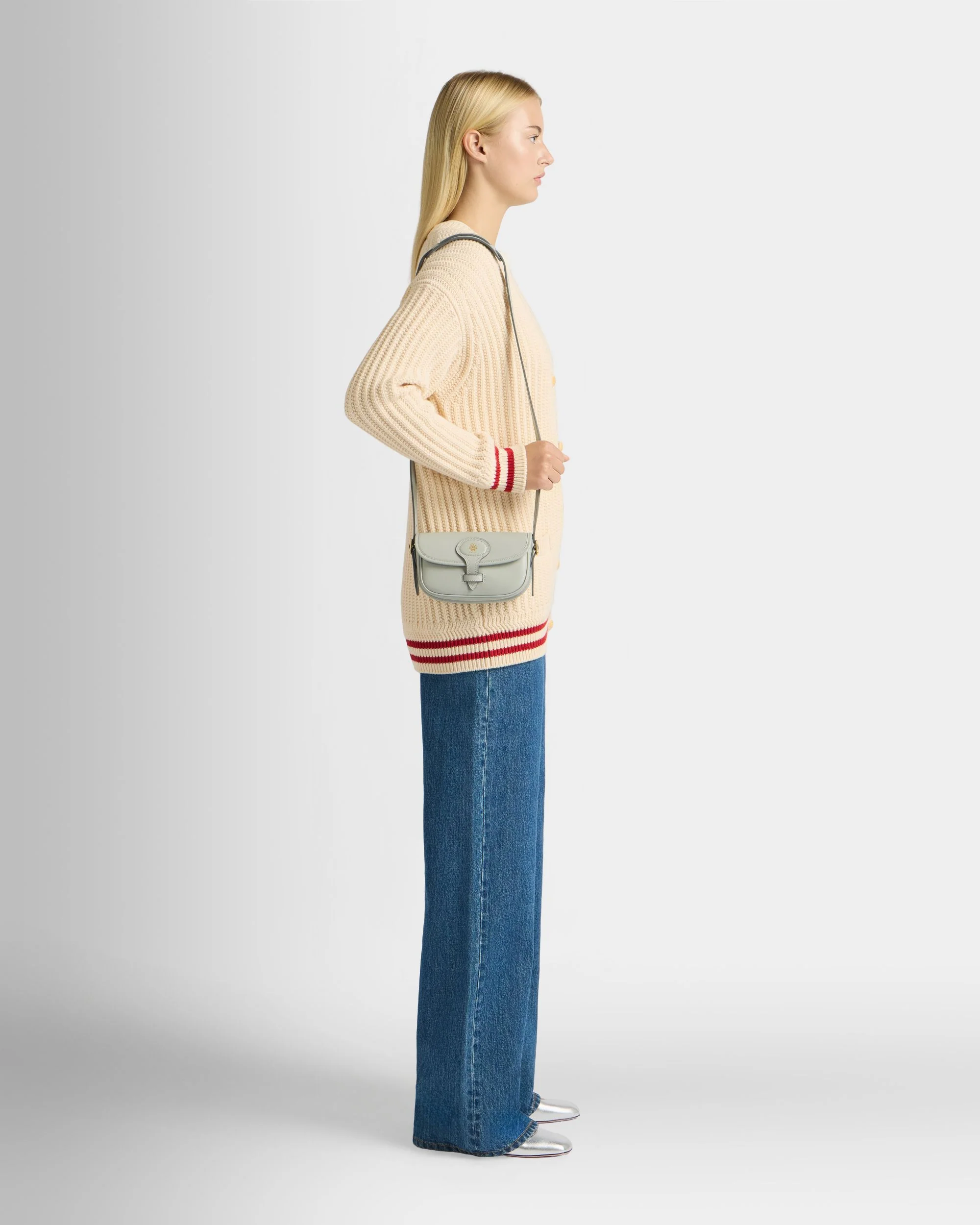 Beckett Minibag in Glacier Grey Leather - Image 2