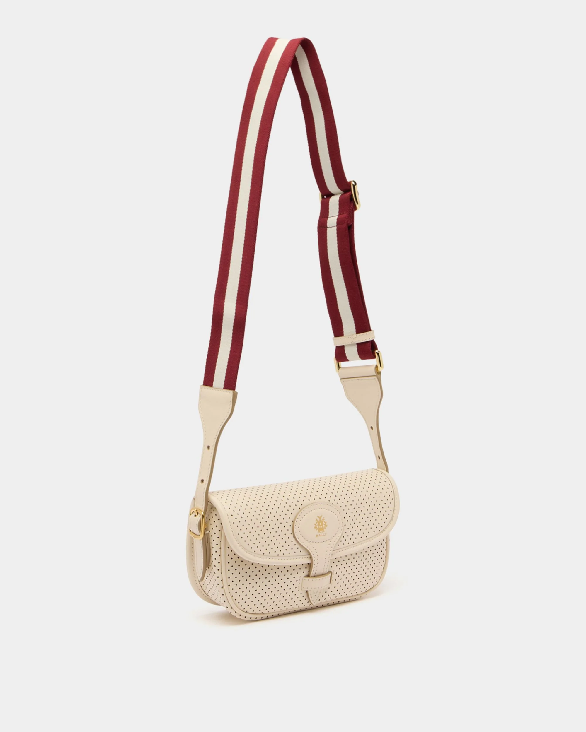 Beckett Minibag in Ivory Perforated Leather - Image 4