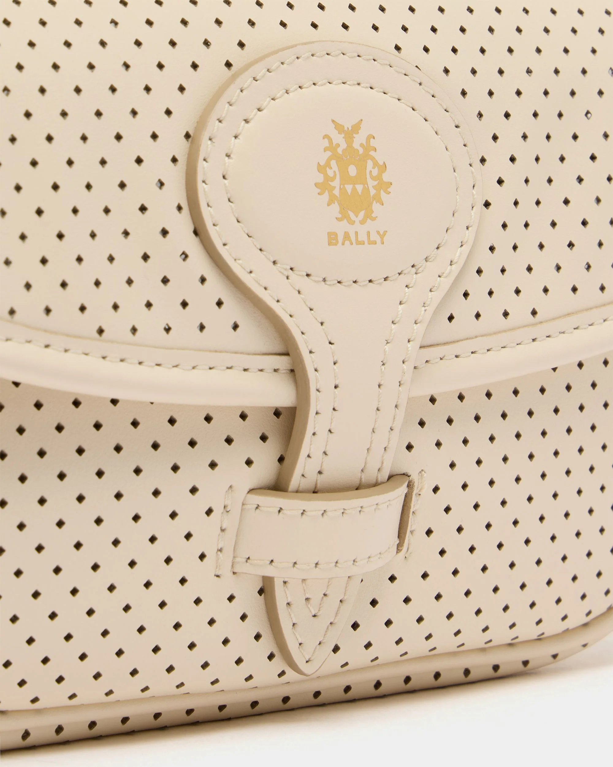 Beckett Minibag in Ivory Perforated Leather - Image 6