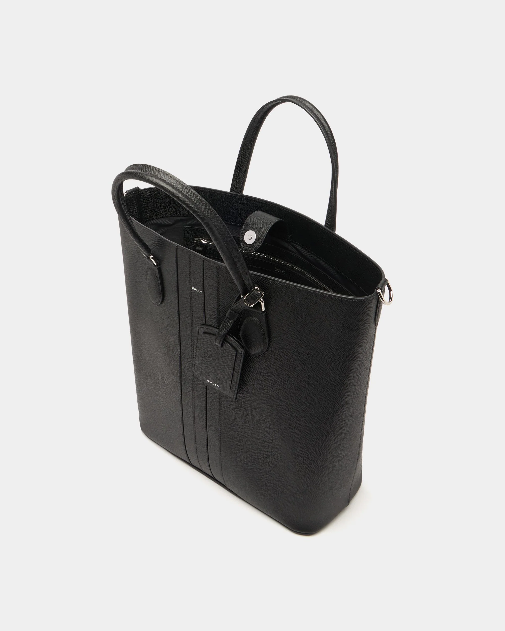 Beckett Tote Bag in Black Leather - Image 4