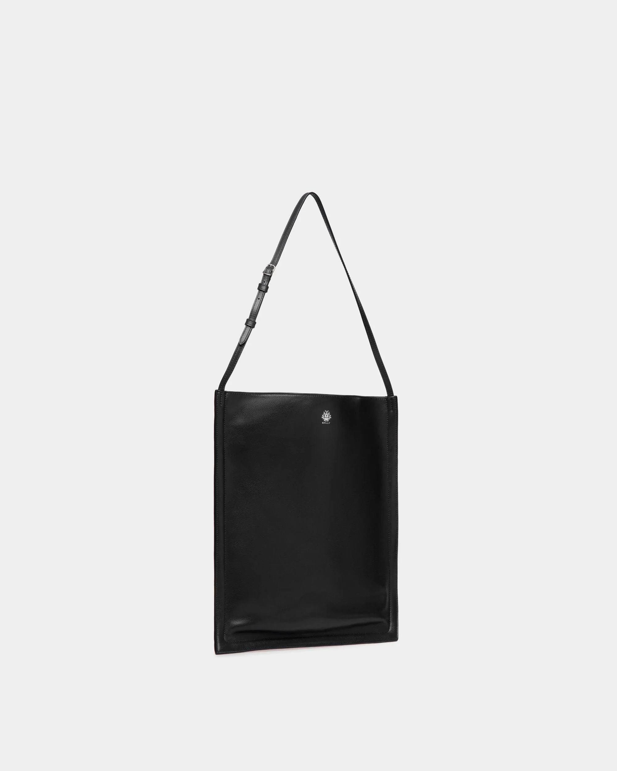 Beckett Tote in Black Leather - Image 3