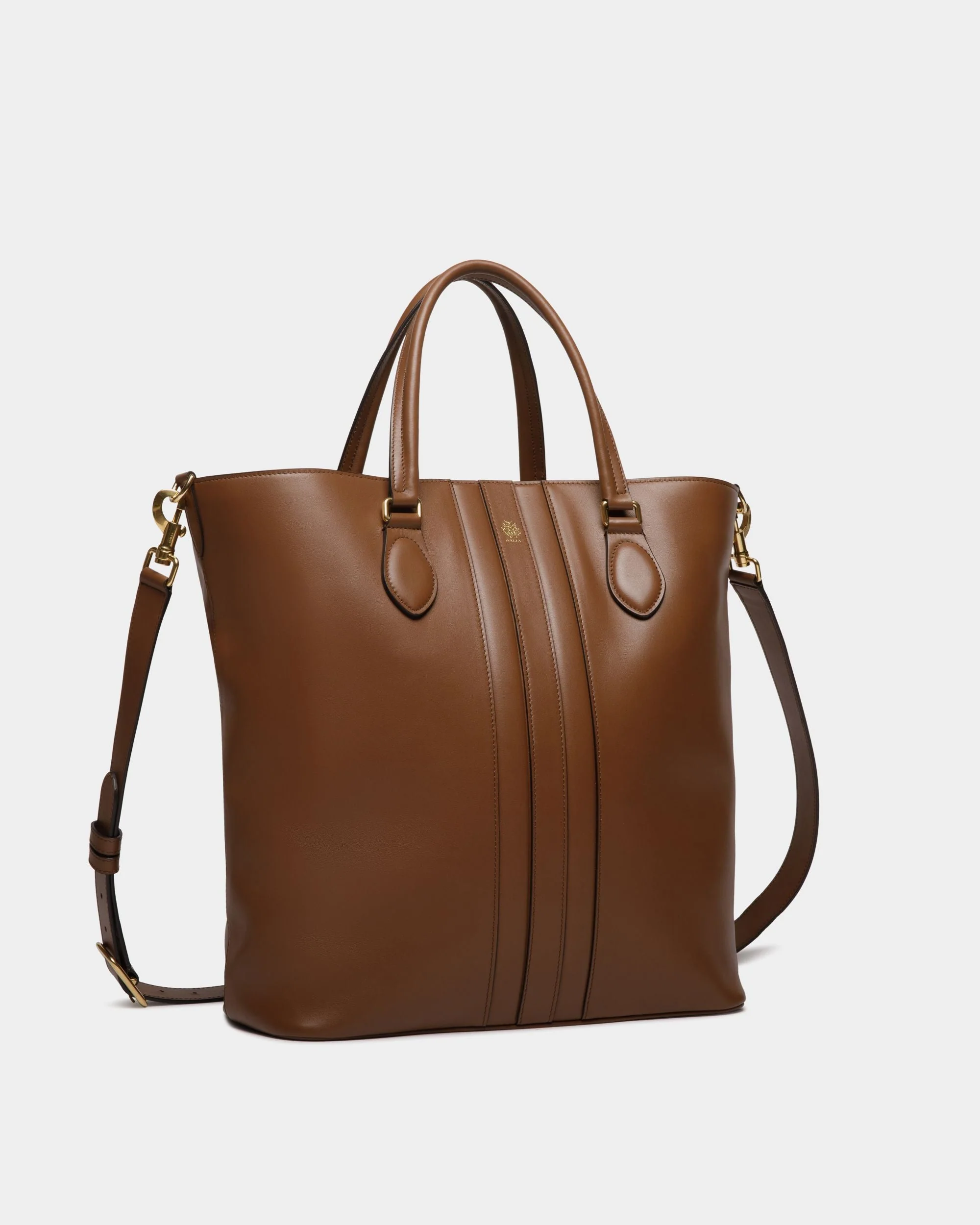 Beckett Tote in Brown Leather - Image 3