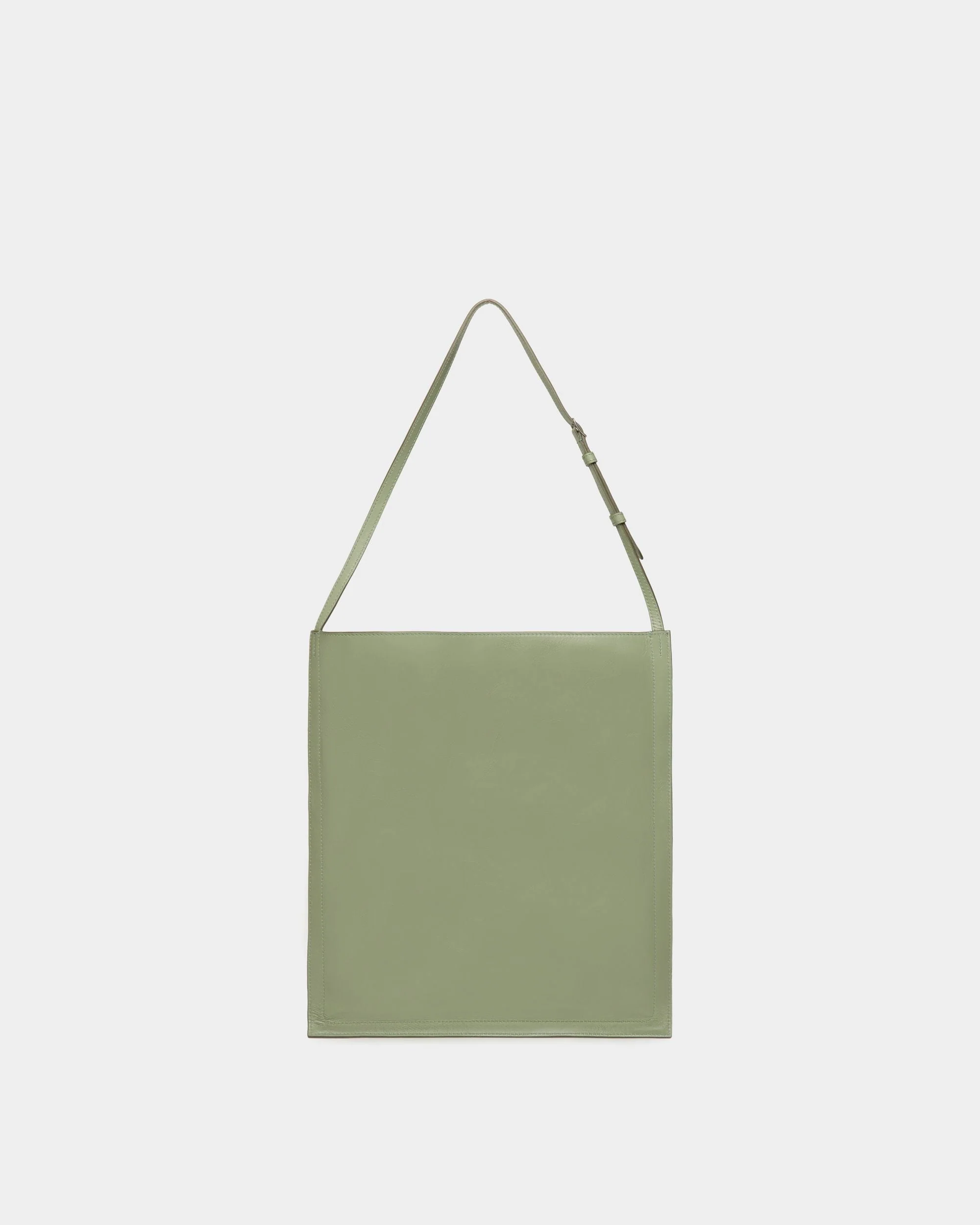 Beckett Tote in Olive Green Leather - Image 3