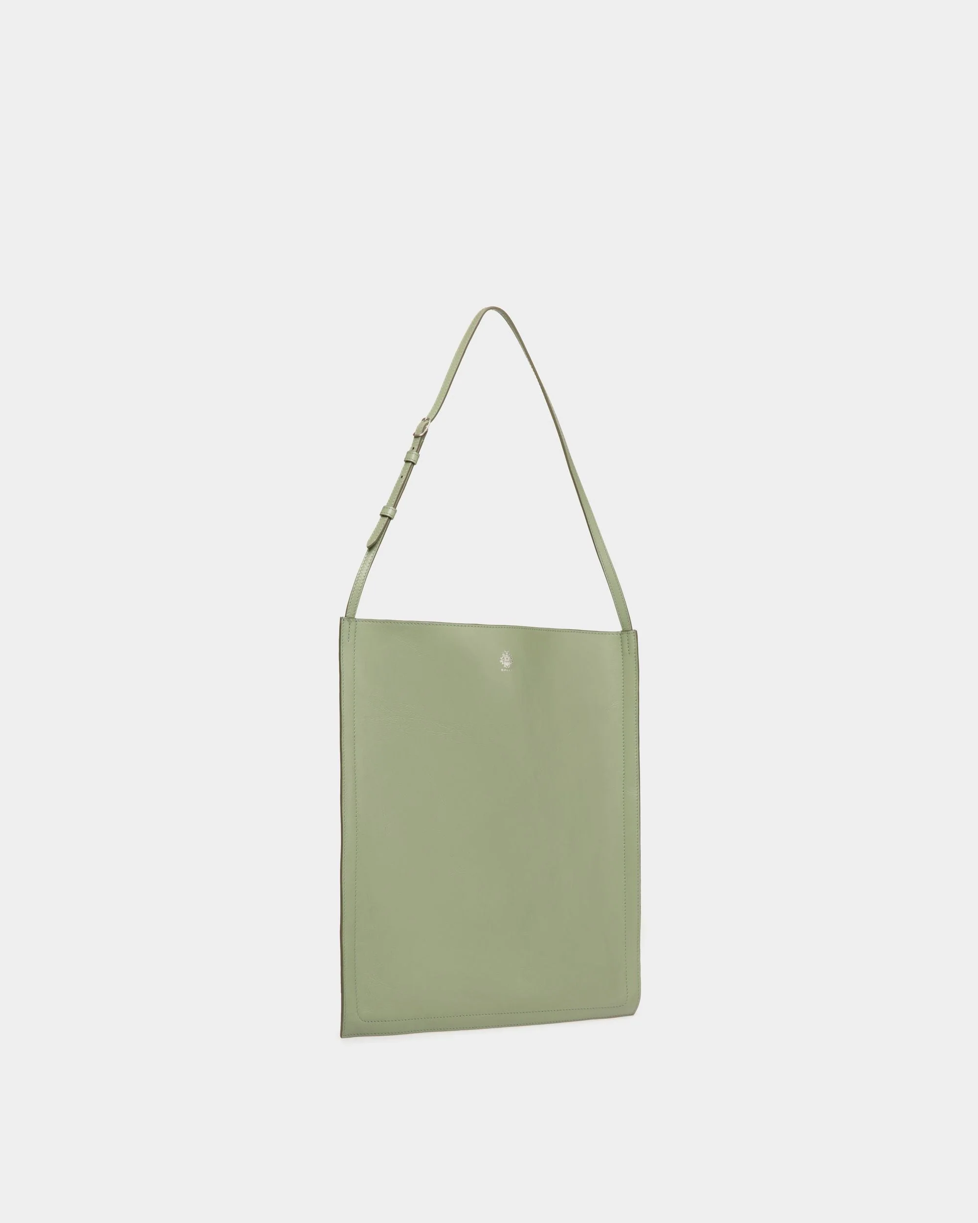 Beckett Tote in Olive Green Leather - Image 4