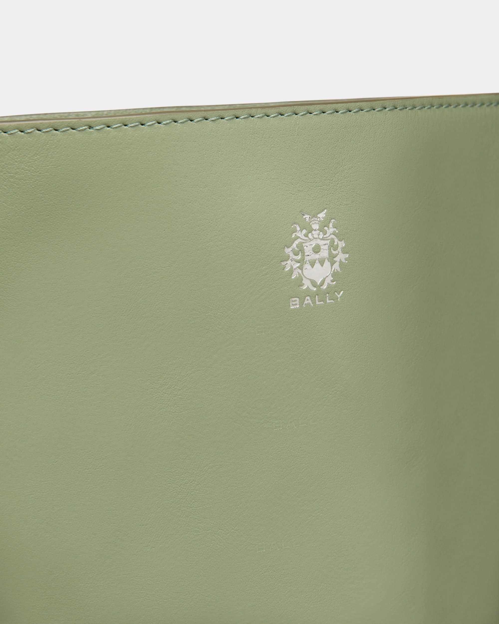 Beckett Tote in Olive Green Leather - Image 6