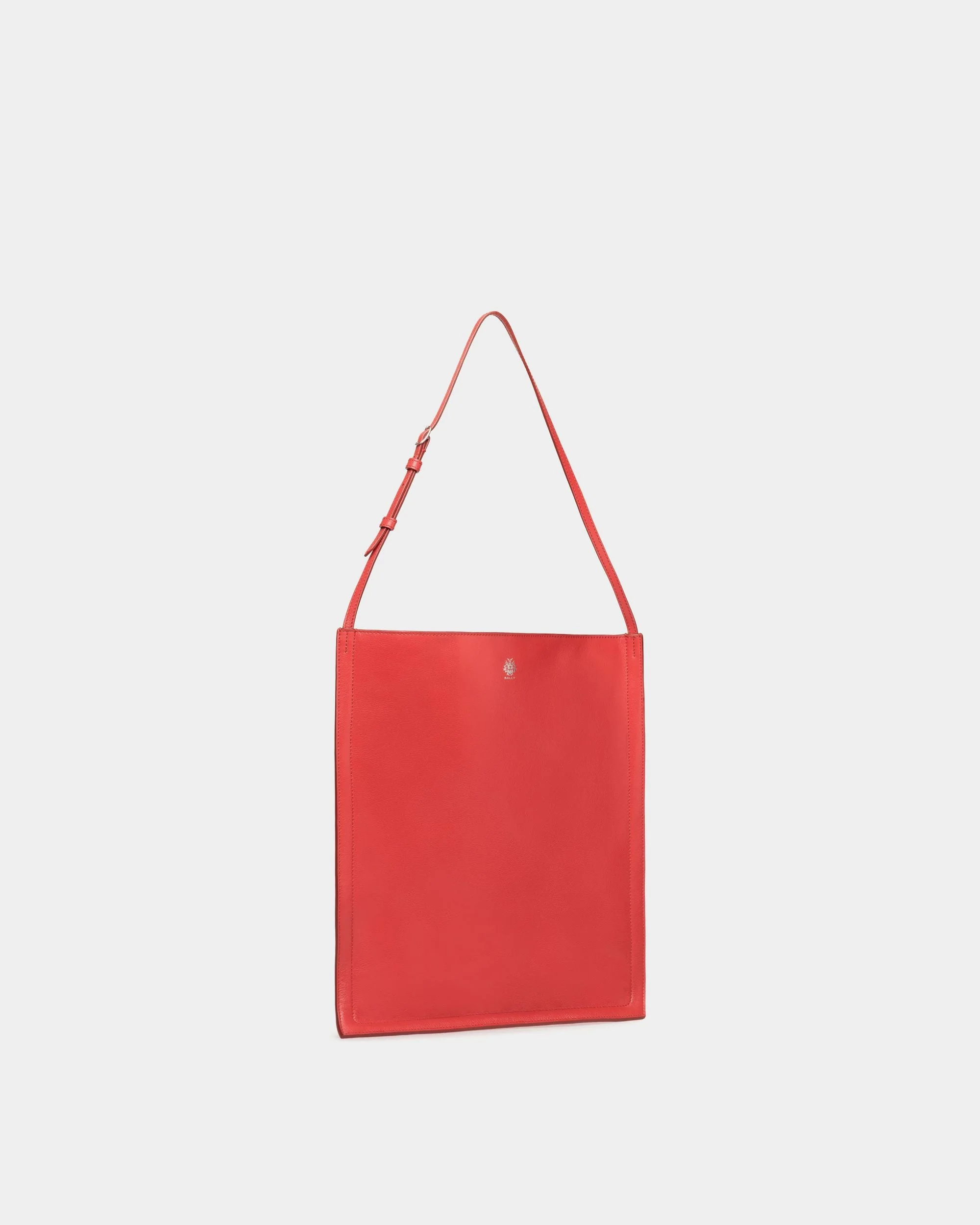 Beckett Tote in Red Leather - Image 3