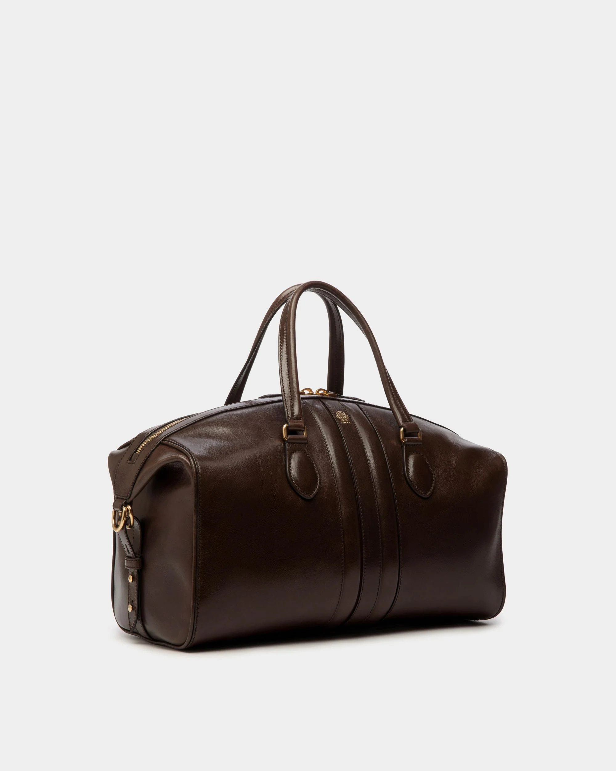 Beckett Weekender In Ebano Leather - Image 4